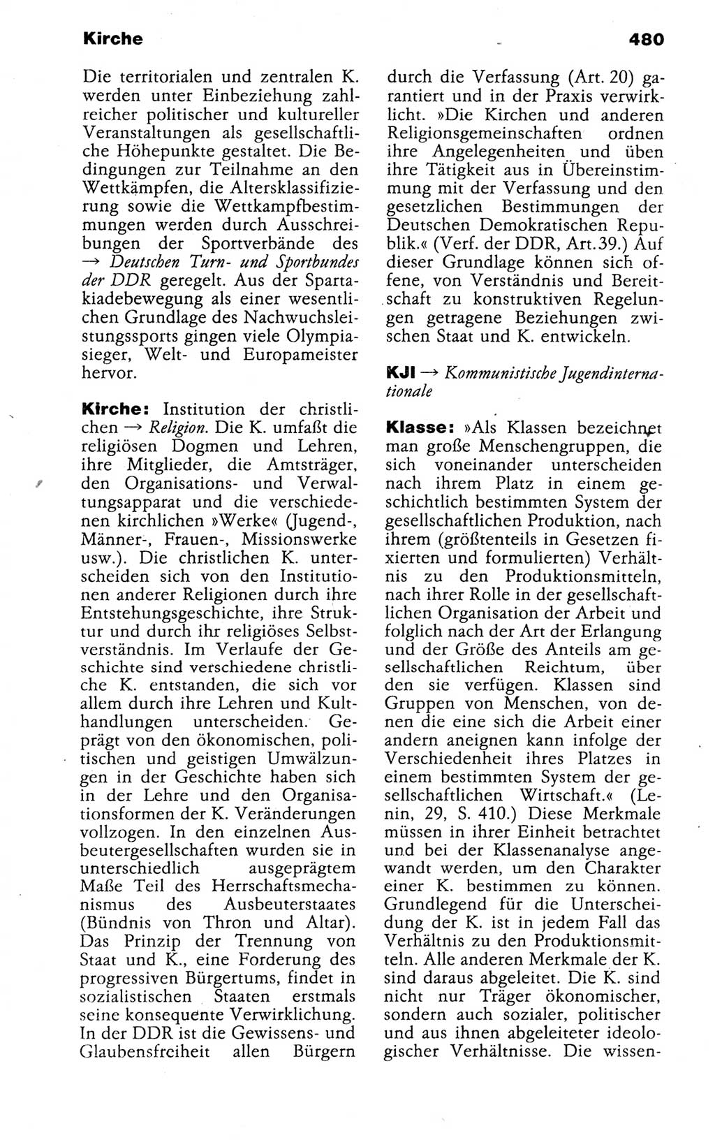 Kleines politisches Wörterbuch [Deutsche Demokratische Republik (DDR)] 1988, Seite 480 (Kl. pol. Wb. DDR 1988, S. 480)