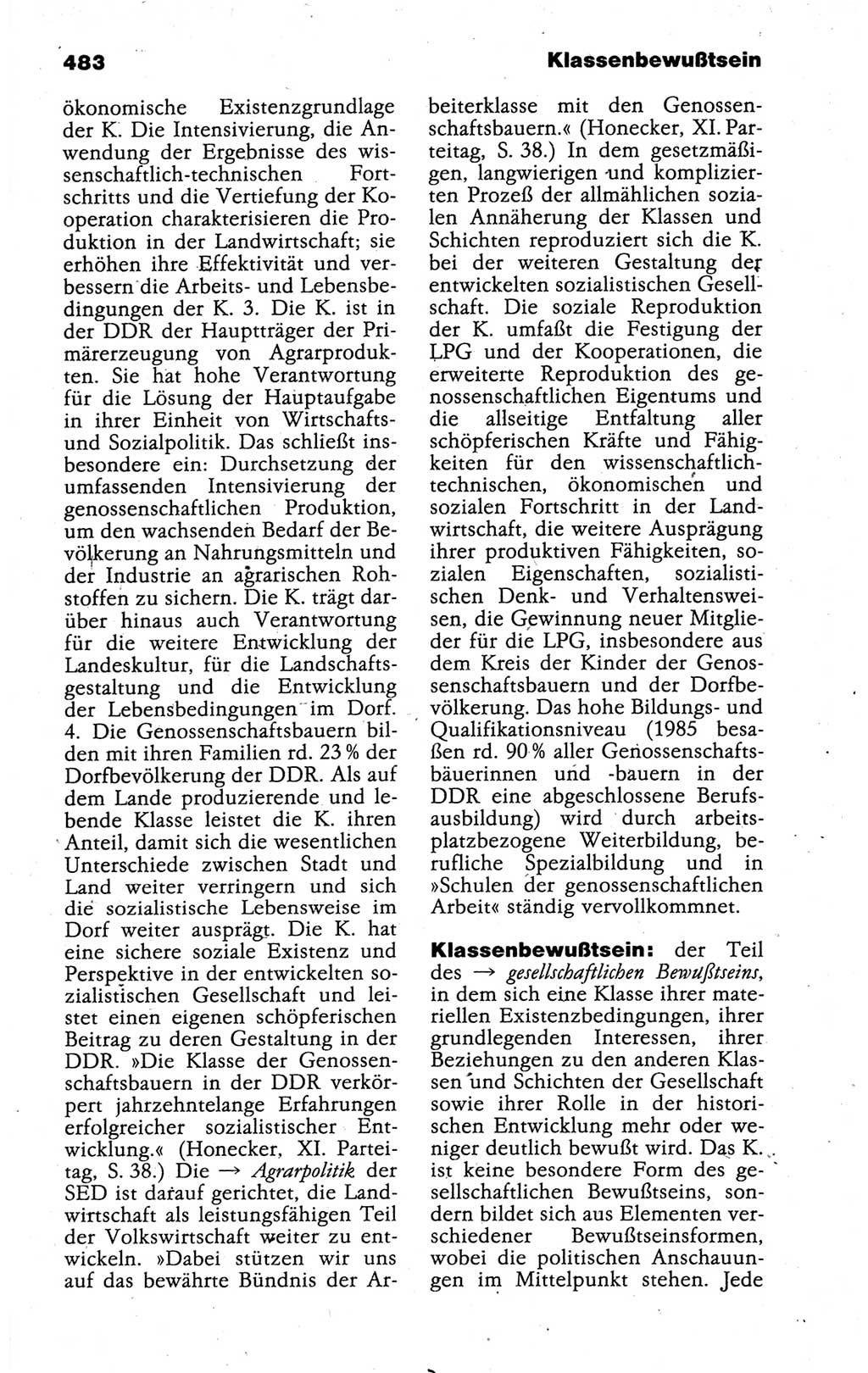 Kleines politisches Wörterbuch [Deutsche Demokratische Republik (DDR)] 1988, Seite 483 (Kl. pol. Wb. DDR 1988, S. 483)
