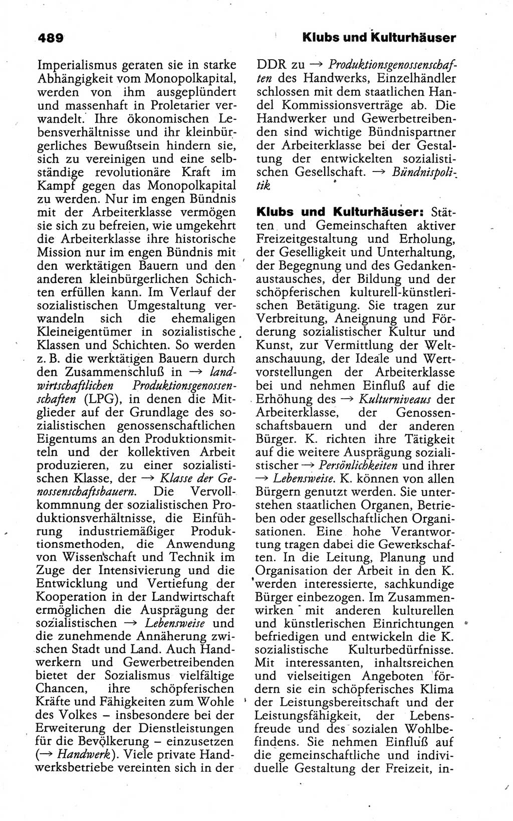 Kleines politisches Wörterbuch [Deutsche Demokratische Republik (DDR)] 1988, Seite 489 (Kl. pol. Wb. DDR 1988, S. 489)