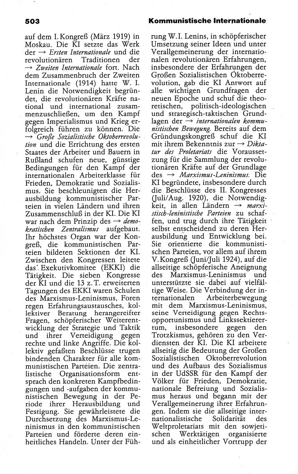 Kleines politisches Wörterbuch [Deutsche Demokratische Republik (DDR)] 1988, Seite 503 (Kl. pol. Wb. DDR 1988, S. 503)