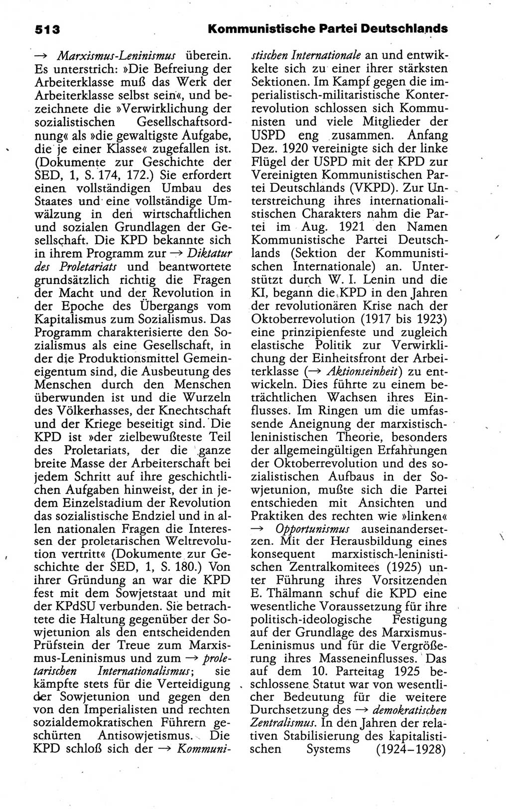 Kleines politisches Wörterbuch [Deutsche Demokratische Republik (DDR)] 1988, Seite 513 (Kl. pol. Wb. DDR 1988, S. 513)