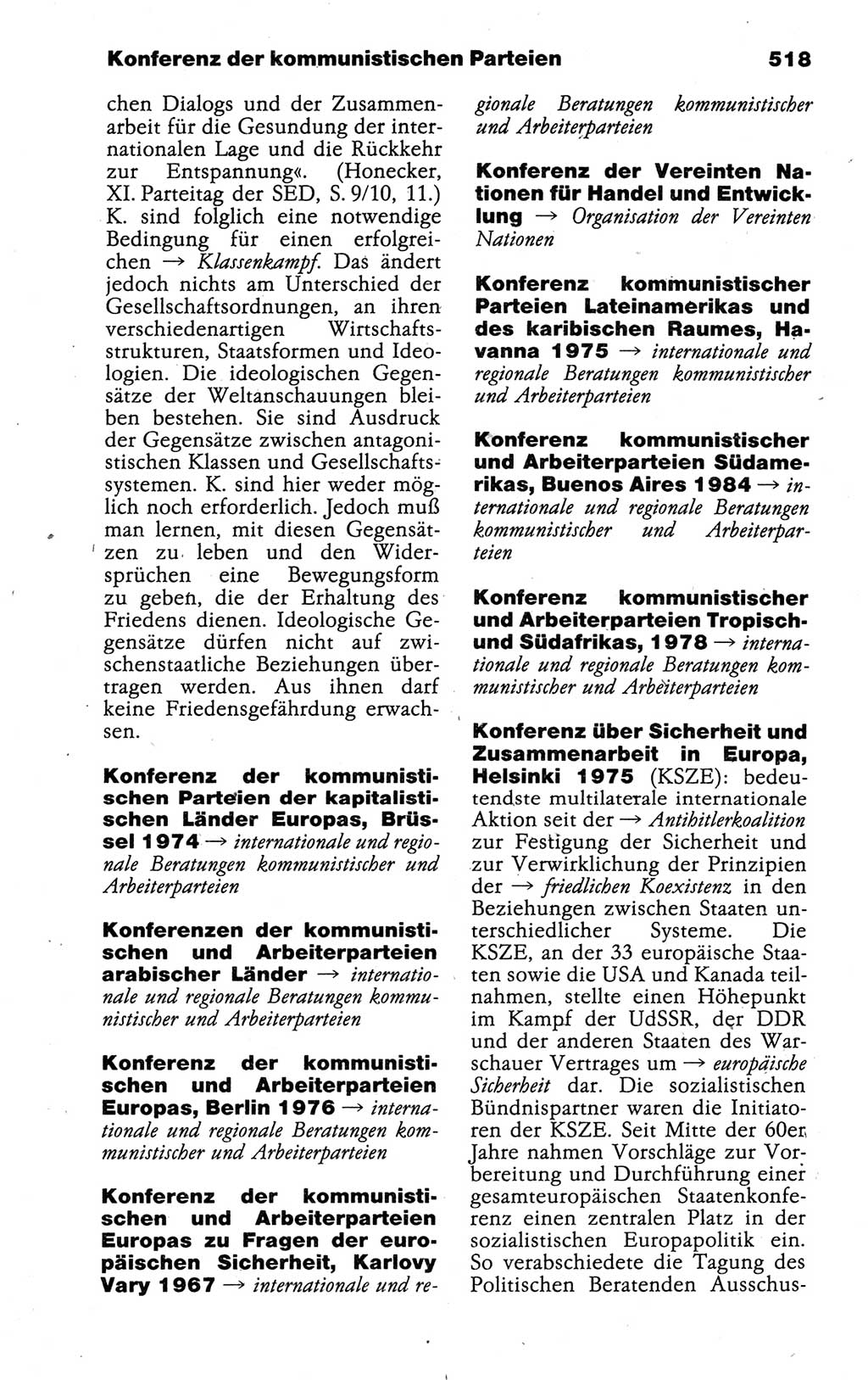 Kleines politisches Wörterbuch [Deutsche Demokratische Republik (DDR)] 1988, Seite 518 (Kl. pol. Wb. DDR 1988, S. 518)