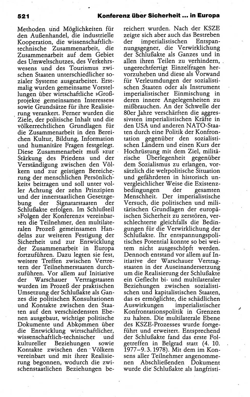 Kleines politisches Wörterbuch [Deutsche Demokratische Republik (DDR)] 1988, Seite 521 (Kl. pol. Wb. DDR 1988, S. 521)