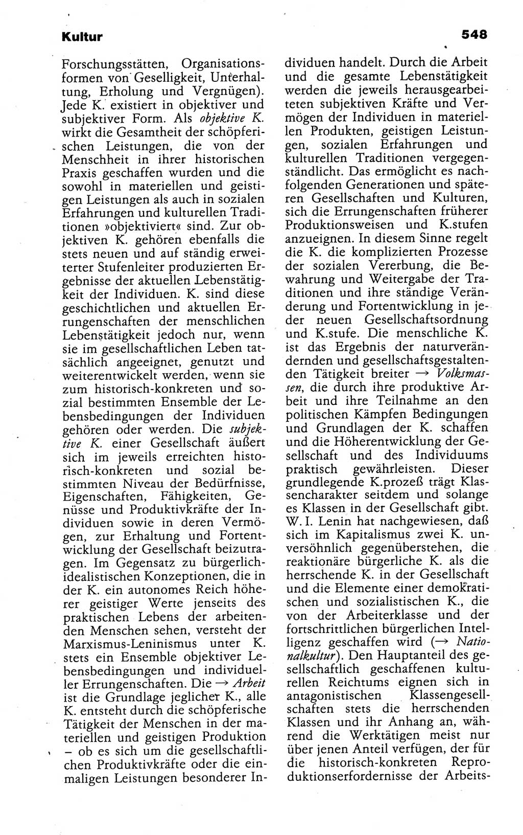 Kleines politisches Wörterbuch [Deutsche Demokratische Republik (DDR)] 1988, Seite 548 (Kl. pol. Wb. DDR 1988, S. 548)