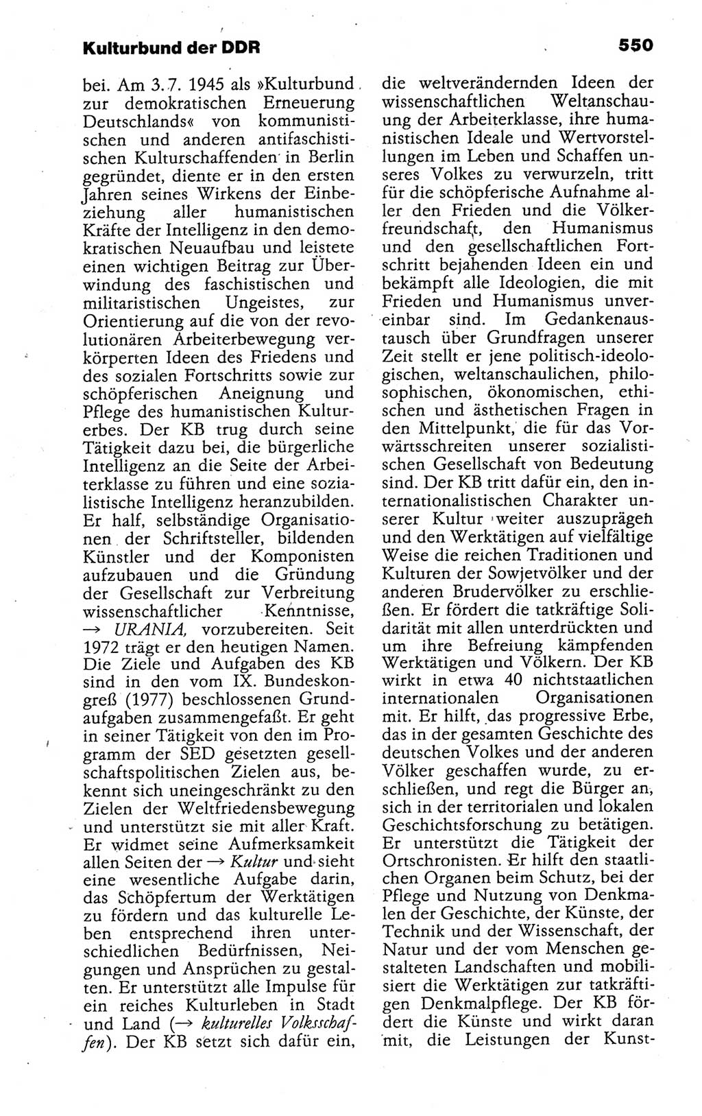 Kleines politisches Wörterbuch [Deutsche Demokratische Republik (DDR)] 1988, Seite 550 (Kl. pol. Wb. DDR 1988, S. 550)