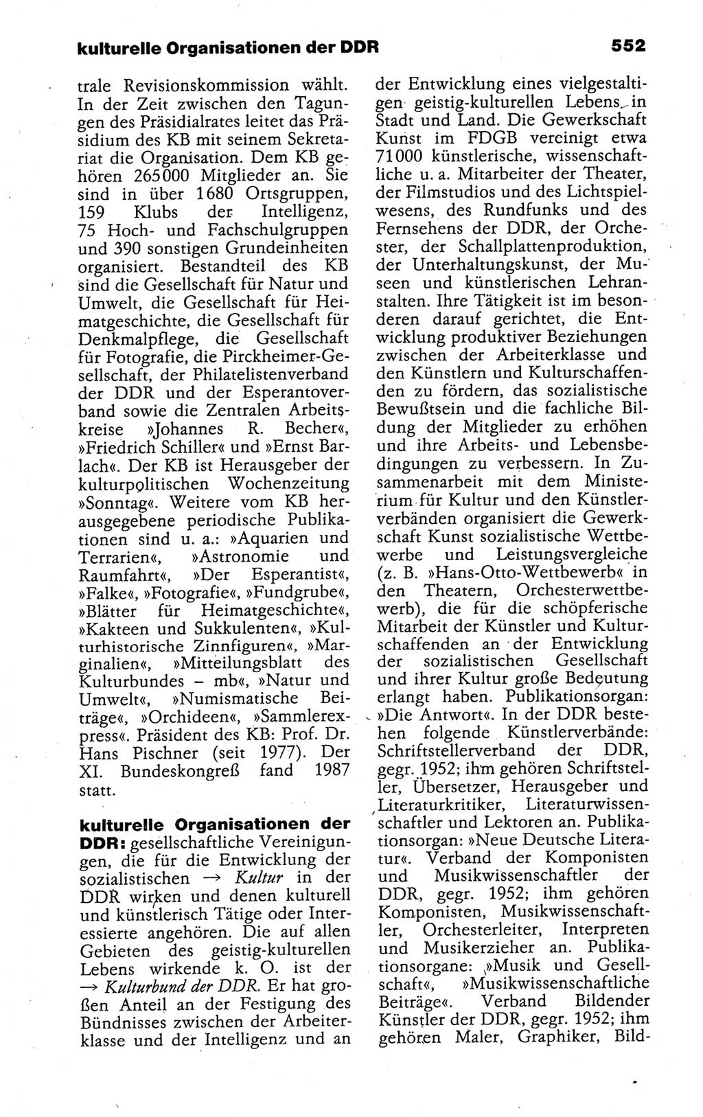 Kleines politisches Wörterbuch [Deutsche Demokratische Republik (DDR)] 1988, Seite 552 (Kl. pol. Wb. DDR 1988, S. 552)