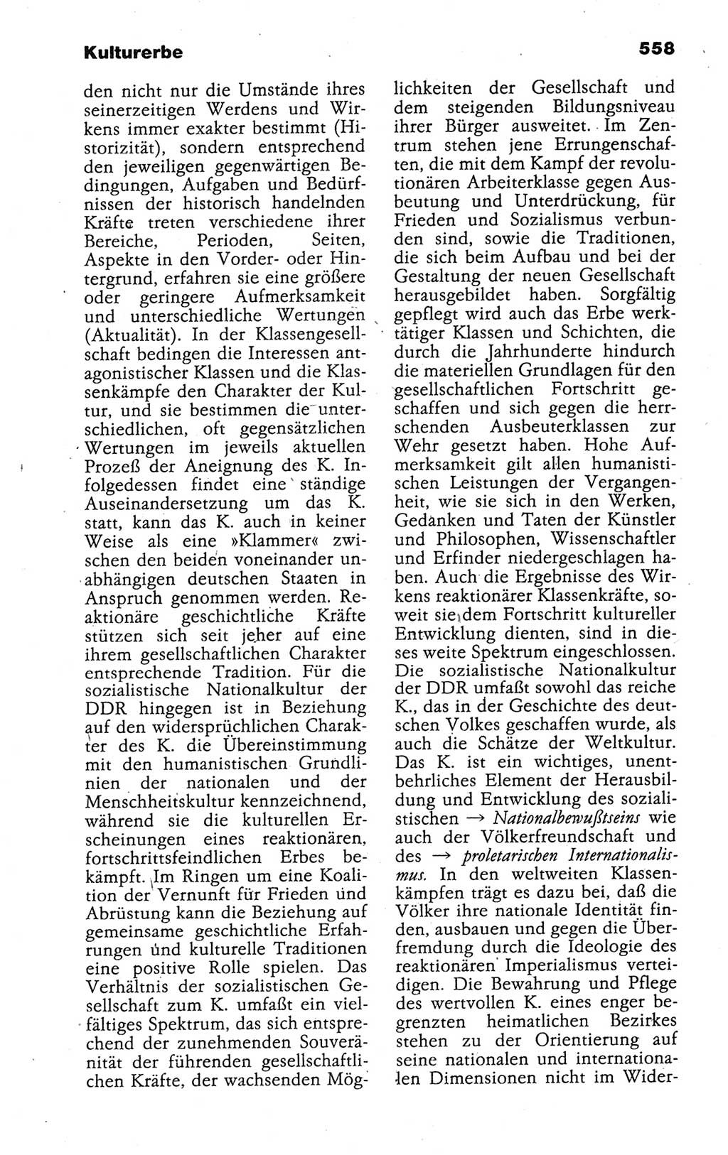 Kleines politisches Wörterbuch [Deutsche Demokratische Republik (DDR)] 1988, Seite 558 (Kl. pol. Wb. DDR 1988, S. 558)
