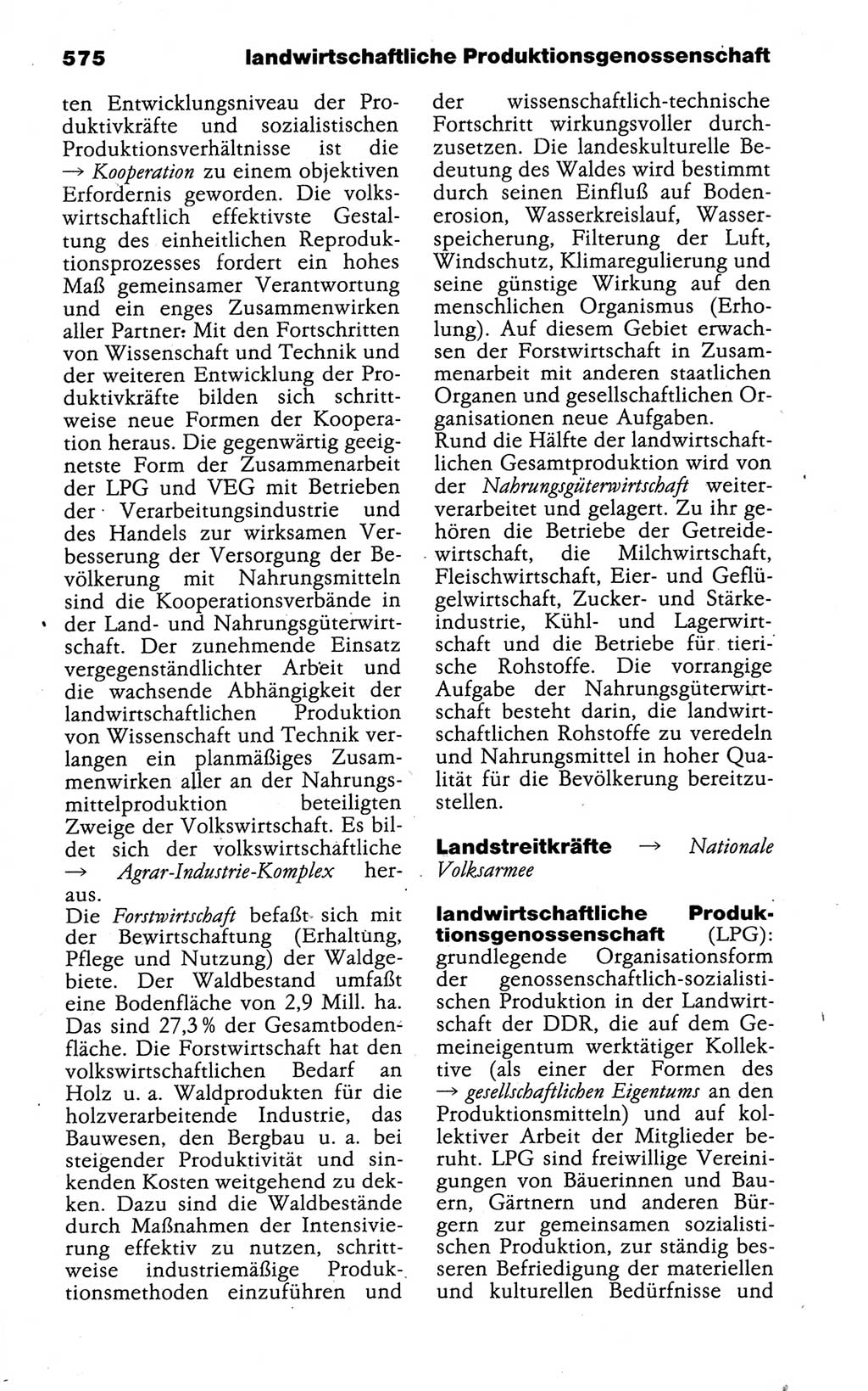 Kleines politisches Wörterbuch [Deutsche Demokratische Republik (DDR)] 1988, Seite 575 (Kl. pol. Wb. DDR 1988, S. 575)