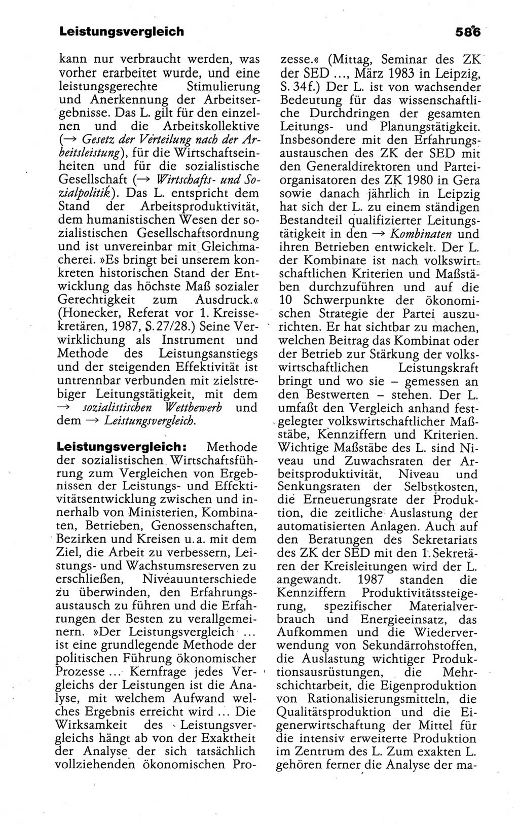 Kleines politisches Wörterbuch [Deutsche Demokratische Republik (DDR)] 1988, Seite 586 (Kl. pol. Wb. DDR 1988, S. 586)