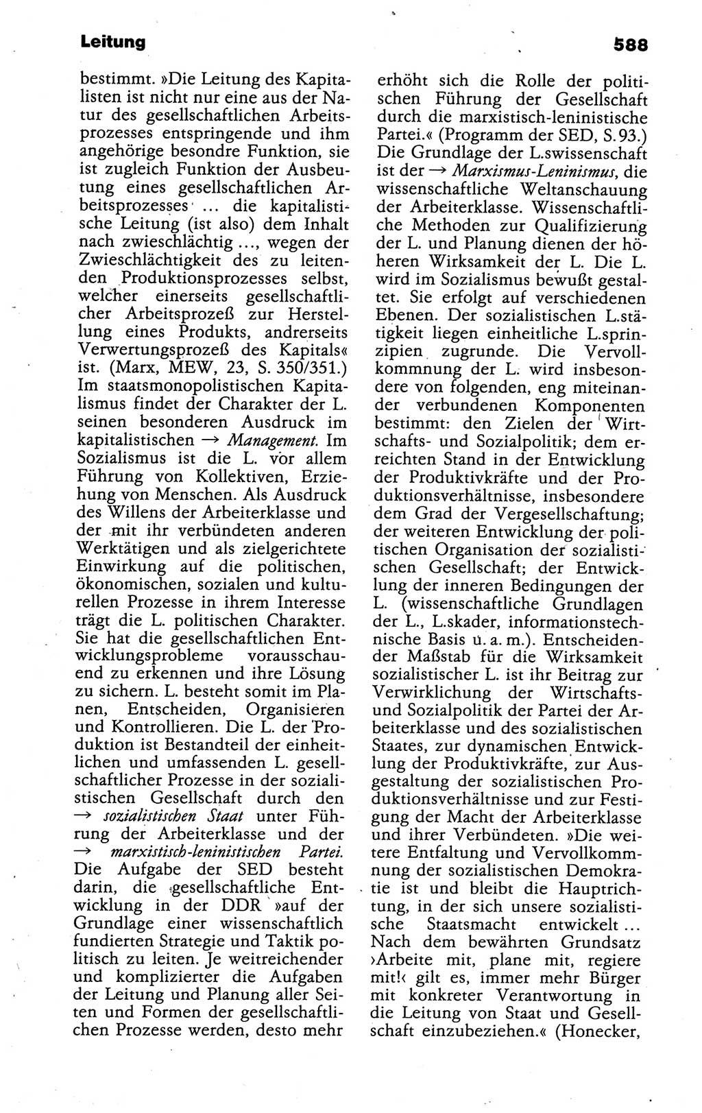 Kleines politisches Wörterbuch [Deutsche Demokratische Republik (DDR)] 1988, Seite 588 (Kl. pol. Wb. DDR 1988, S. 588)