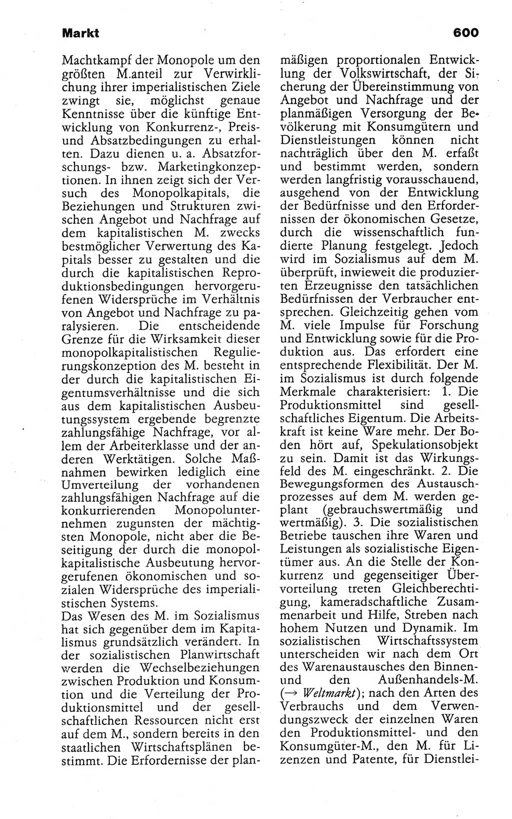 Kleines politisches Wörterbuch [Deutsche Demokratische Republik (DDR)] 1988, Seite 600 (Kl. pol. Wb. DDR 1988, S. 600)