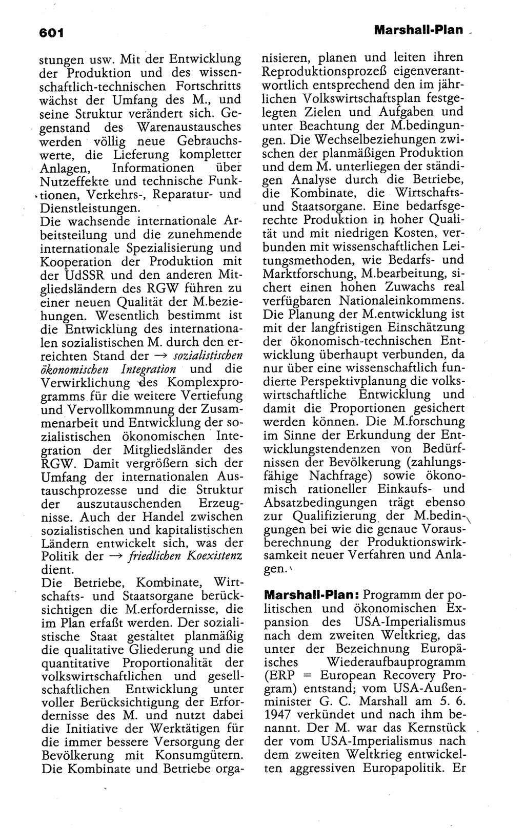 Kleines politisches Wörterbuch [Deutsche Demokratische Republik (DDR)] 1988, Seite 601 (Kl. pol. Wb. DDR 1988, S. 601)