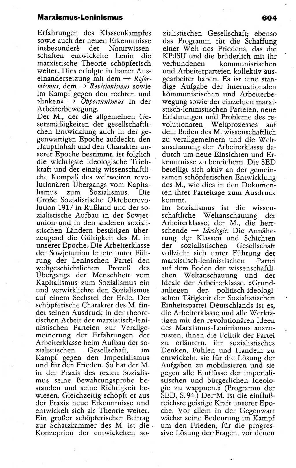 Kleines politisches Wörterbuch [Deutsche Demokratische Republik (DDR)] 1988, Seite 604 (Kl. pol. Wb. DDR 1988, S. 604)