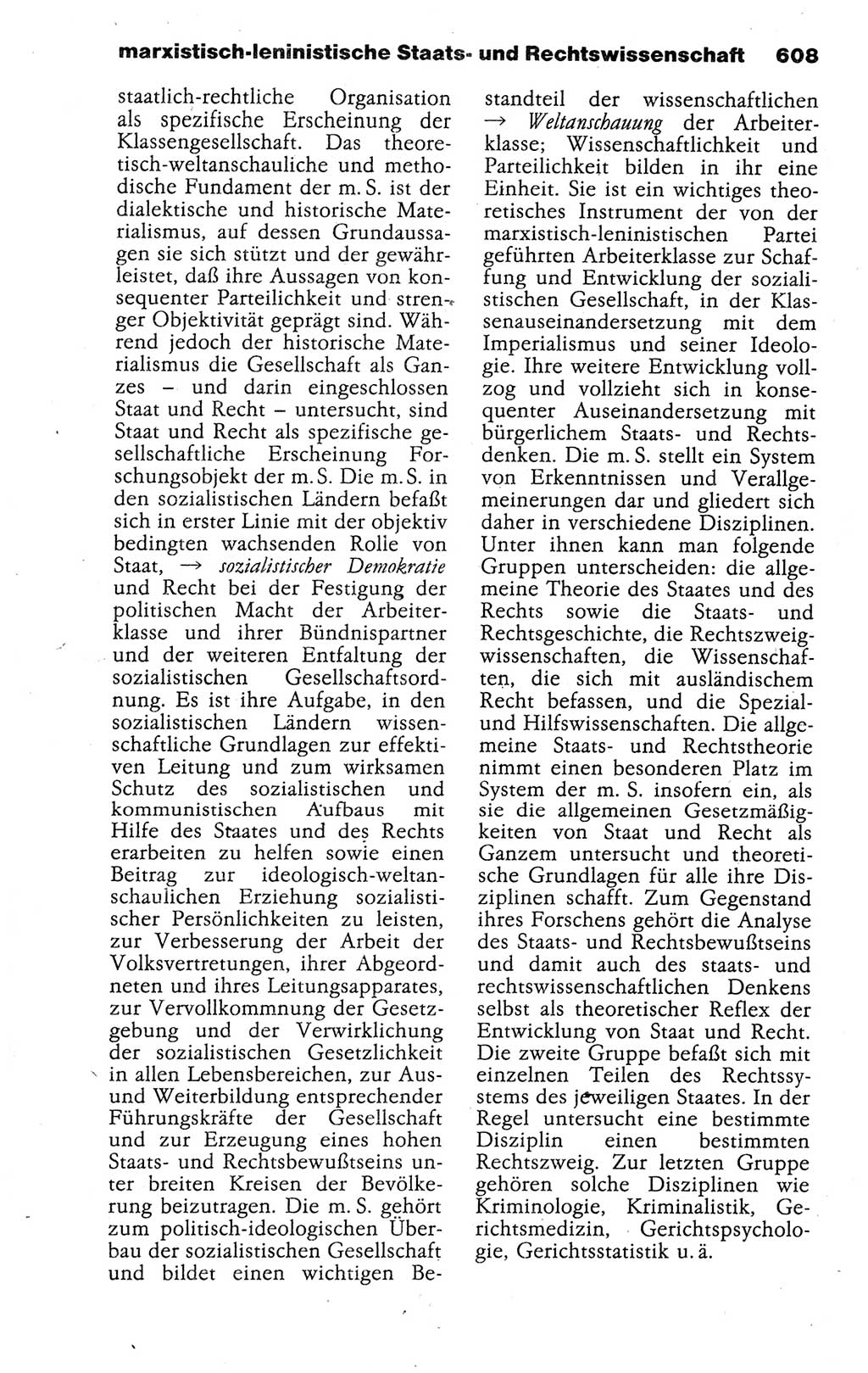 Kleines politisches Wörterbuch [Deutsche Demokratische Republik (DDR)] 1988, Seite 608 (Kl. pol. Wb. DDR 1988, S. 608)