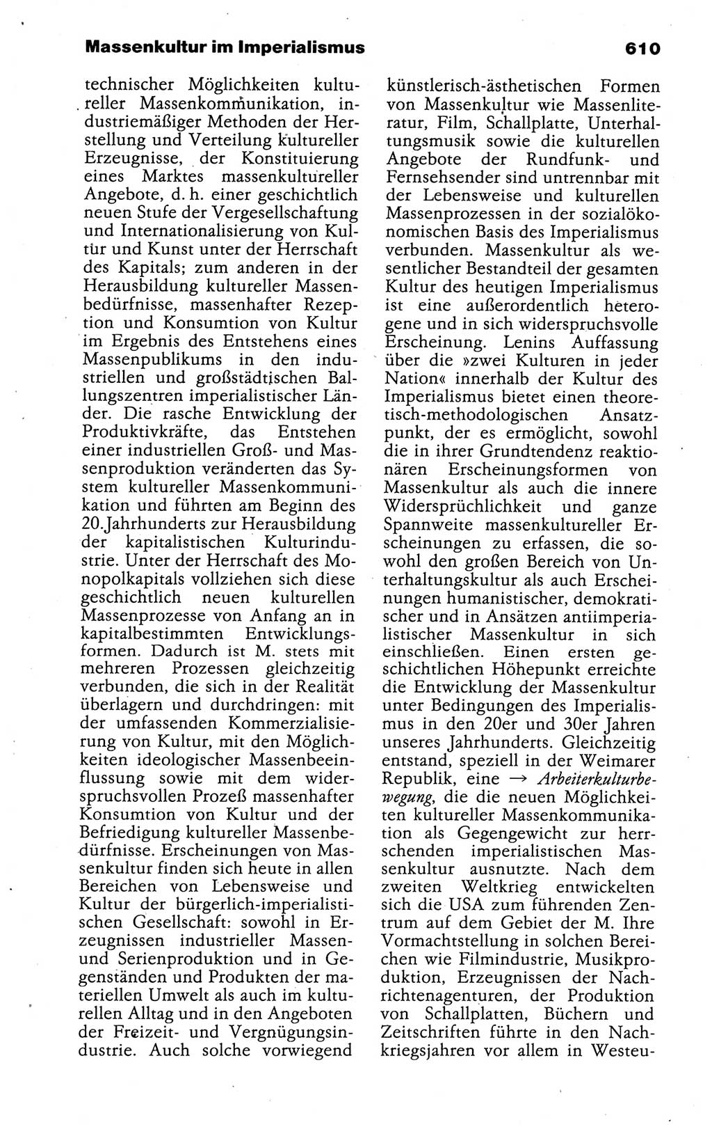 Kleines politisches Wörterbuch [Deutsche Demokratische Republik (DDR)] 1988, Seite 610 (Kl. pol. Wb. DDR 1988, S. 610)