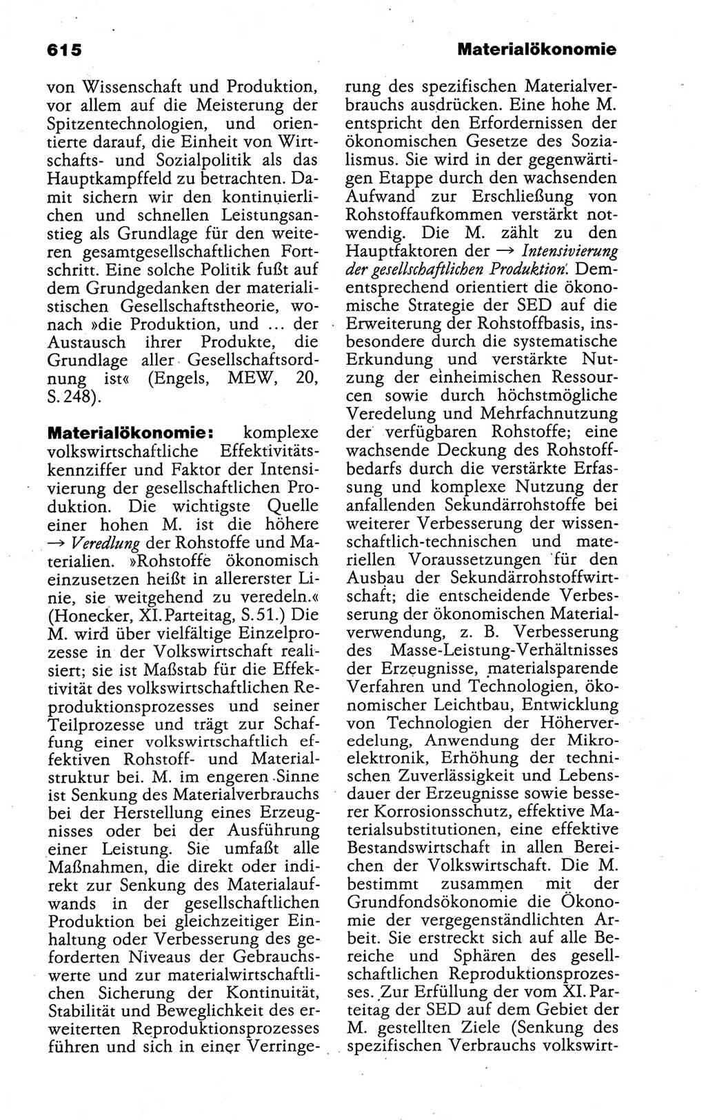 Kleines politisches Wörterbuch [Deutsche Demokratische Republik (DDR)] 1988, Seite 615 (Kl. pol. Wb. DDR 1988, S. 615)
