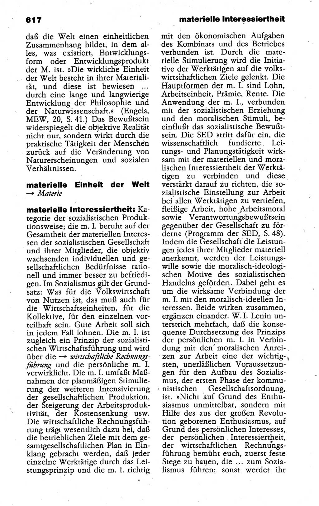 Kleines politisches Wörterbuch [Deutsche Demokratische Republik (DDR)] 1988, Seite 617 (Kl. pol. Wb. DDR 1988, S. 617)