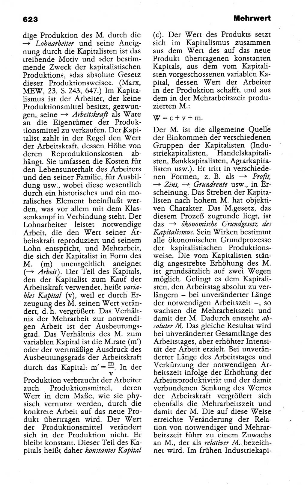 Kleines politisches Wörterbuch [Deutsche Demokratische Republik (DDR)] 1988, Seite 623 (Kl. pol. Wb. DDR 1988, S. 623)