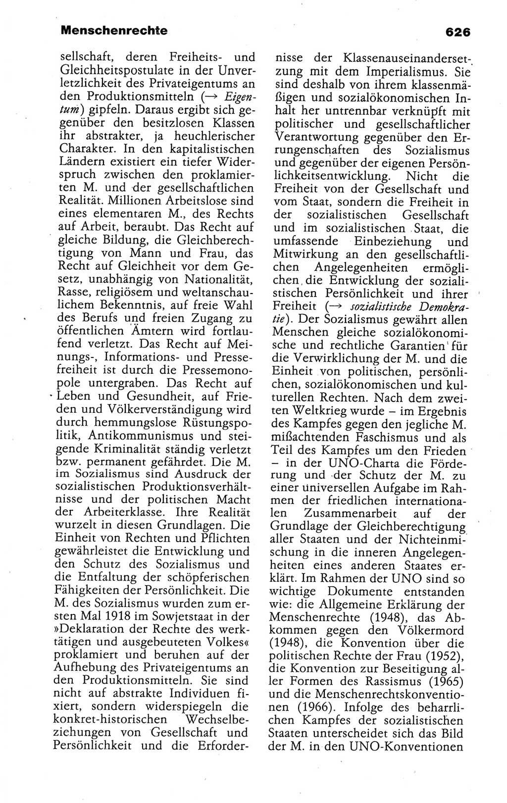 Kleines politisches Wörterbuch [Deutsche Demokratische Republik (DDR)] 1988, Seite 626 (Kl. pol. Wb. DDR 1988, S. 626)