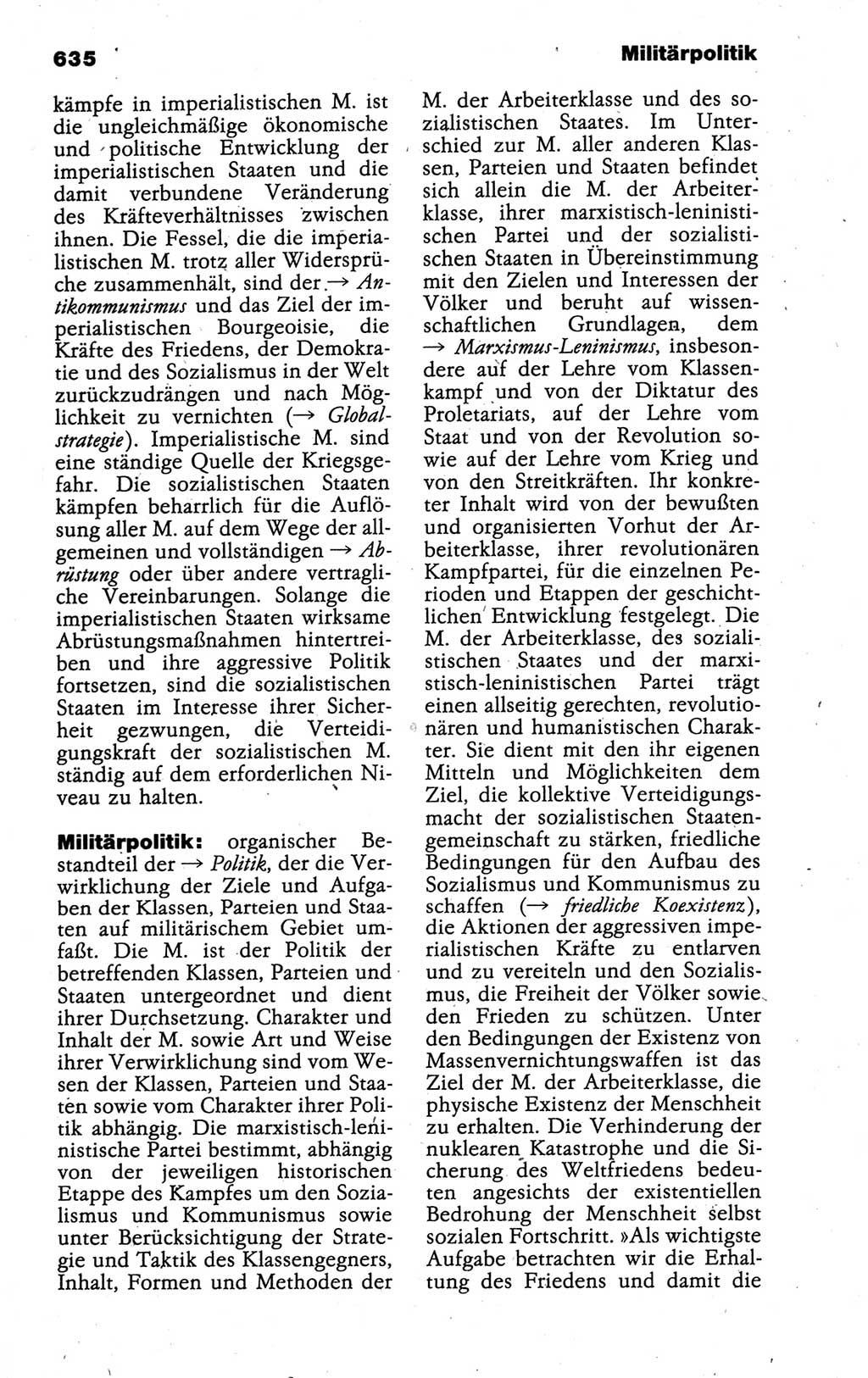 Kleines politisches Wörterbuch [Deutsche Demokratische Republik (DDR)] 1988, Seite 635 (Kl. pol. Wb. DDR 1988, S. 635)