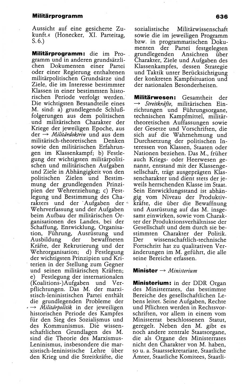 Kleines politisches Wörterbuch [Deutsche Demokratische Republik (DDR)] 1988, Seite 636 (Kl. pol. Wb. DDR 1988, S. 636)