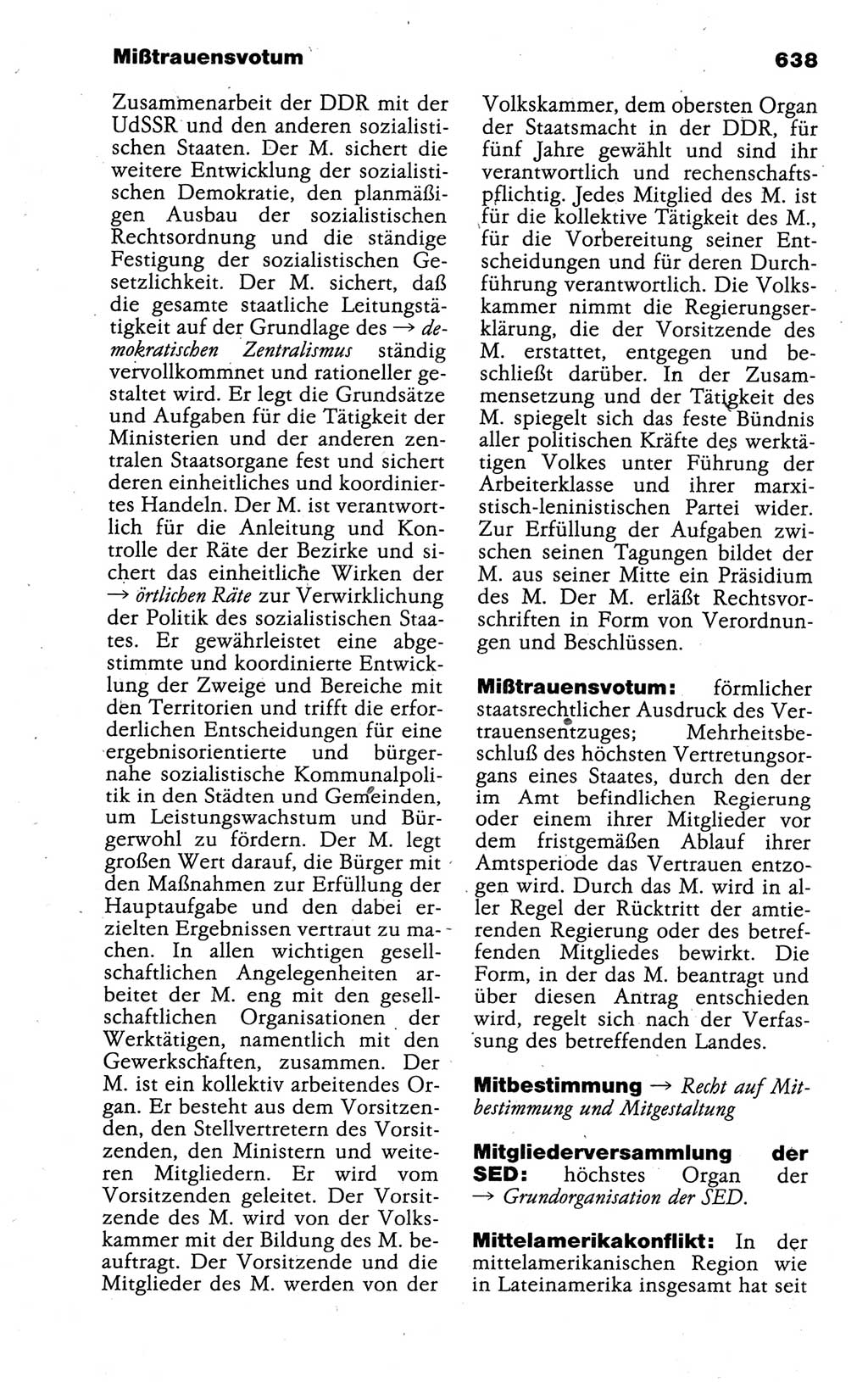 Kleines politisches Wörterbuch [Deutsche Demokratische Republik (DDR)] 1988, Seite 638 (Kl. pol. Wb. DDR 1988, S. 638)