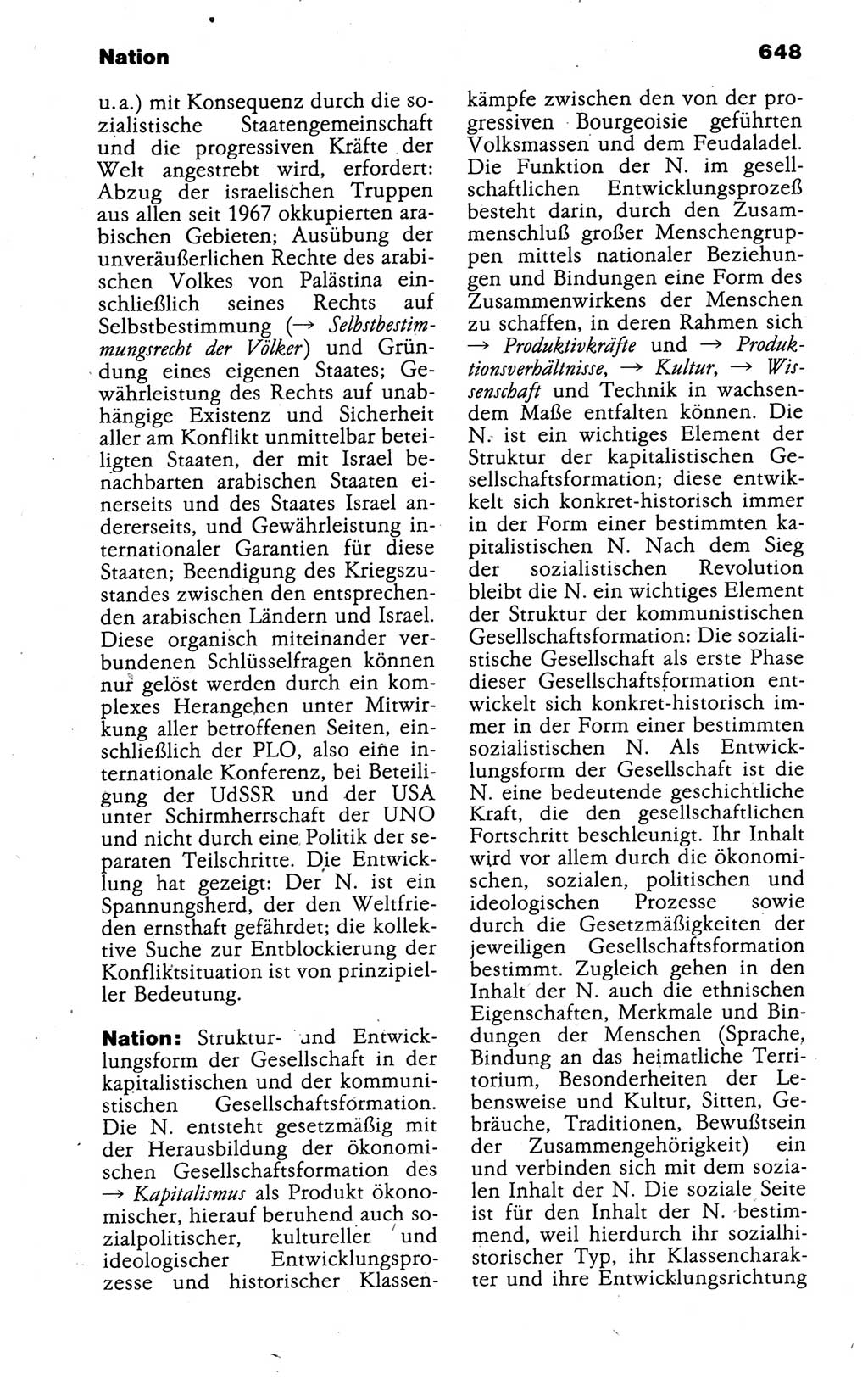 Kleines politisches Wörterbuch [Deutsche Demokratische Republik (DDR)] 1988, Seite 648 (Kl. pol. Wb. DDR 1988, S. 648)