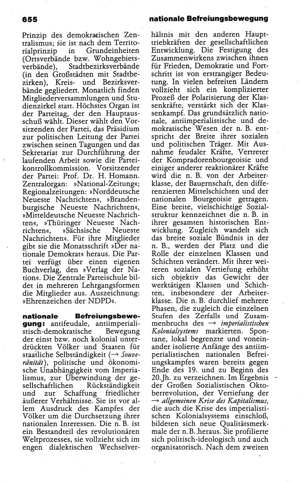 Kleines politisches Wörterbuch [Deutsche Demokratische Republik (DDR)] 1988, Seite 655 (Kl. pol. Wb. DDR 1988, S. 655)