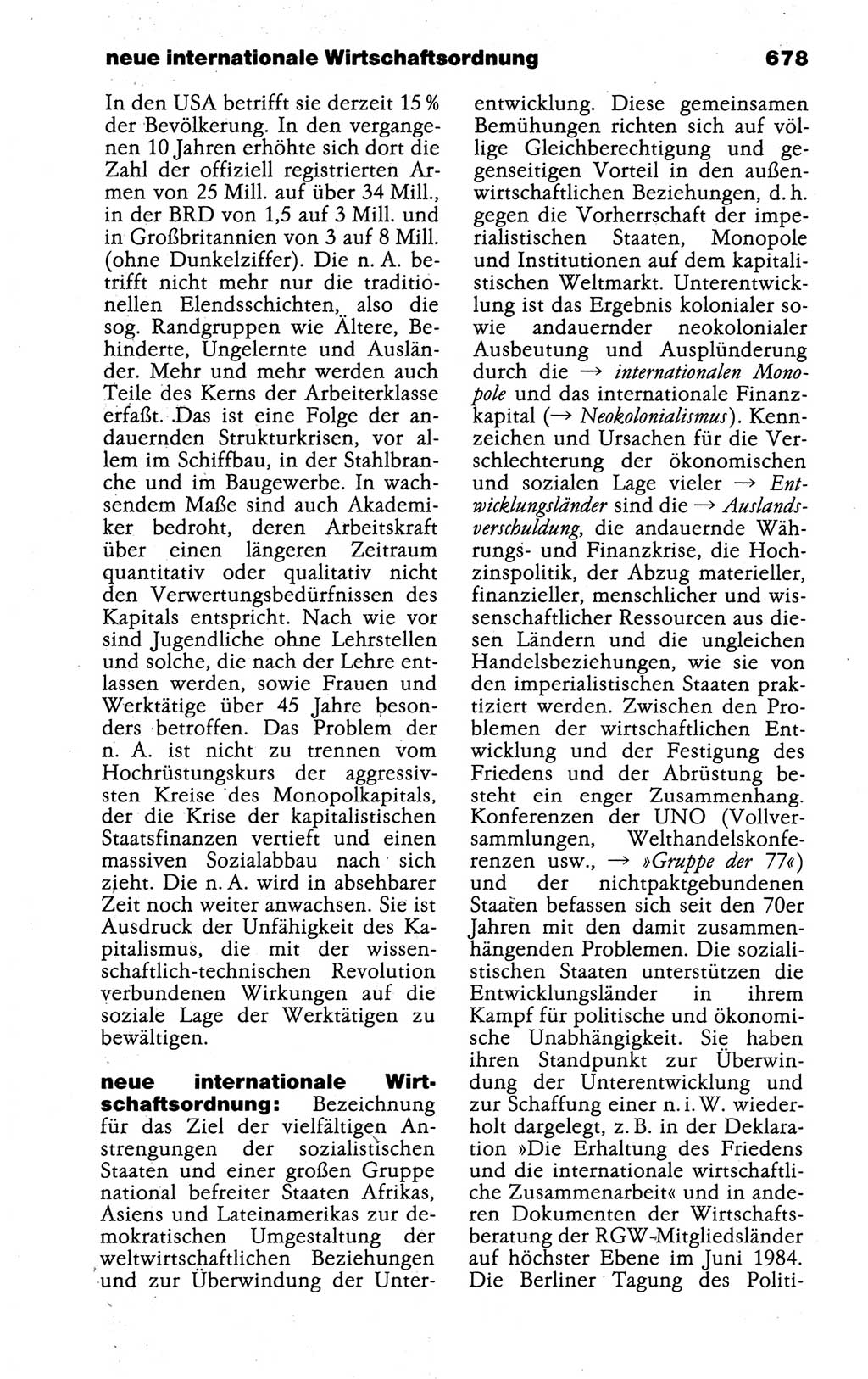 Kleines politisches Wörterbuch [Deutsche Demokratische Republik (DDR)] 1988, Seite 678 (Kl. pol. Wb. DDR 1988, S. 678)