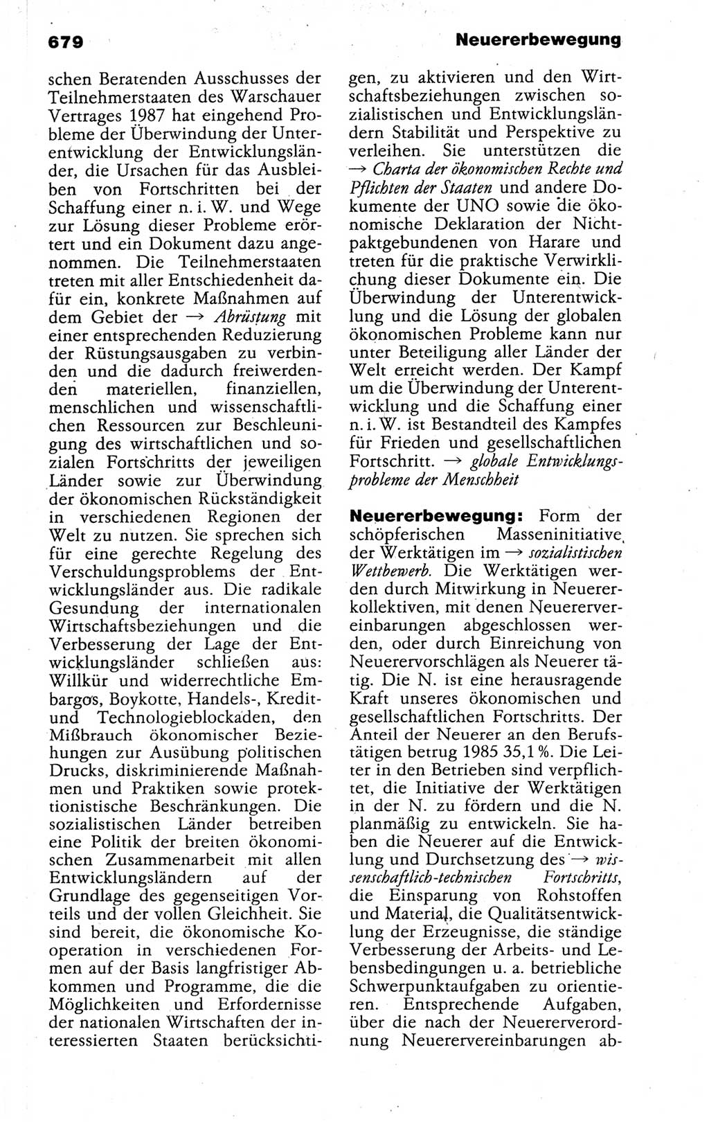 Kleines politisches Wörterbuch [Deutsche Demokratische Republik (DDR)] 1988, Seite 679 (Kl. pol. Wb. DDR 1988, S. 679)