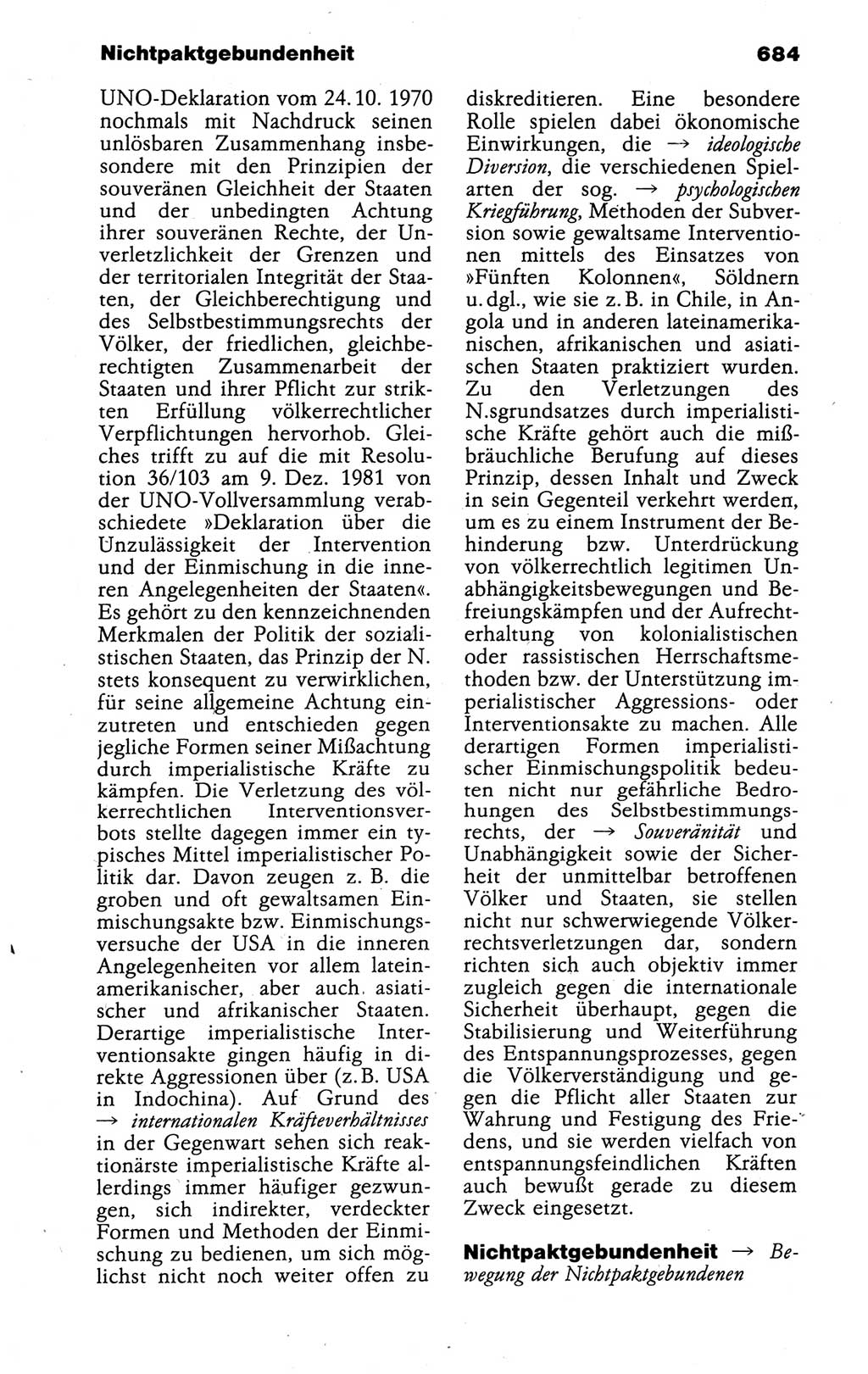 Kleines politisches Wörterbuch [Deutsche Demokratische Republik (DDR)] 1988, Seite 684 (Kl. pol. Wb. DDR 1988, S. 684)