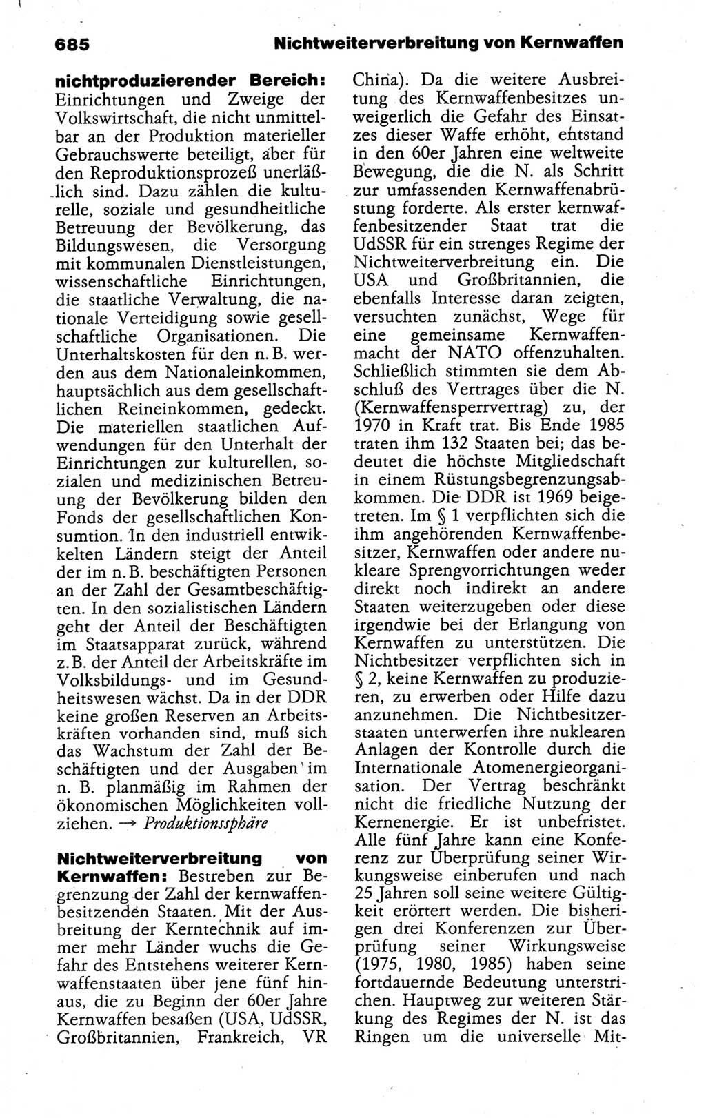 Kleines politisches Wörterbuch [Deutsche Demokratische Republik (DDR)] 1988, Seite 685 (Kl. pol. Wb. DDR 1988, S. 685)