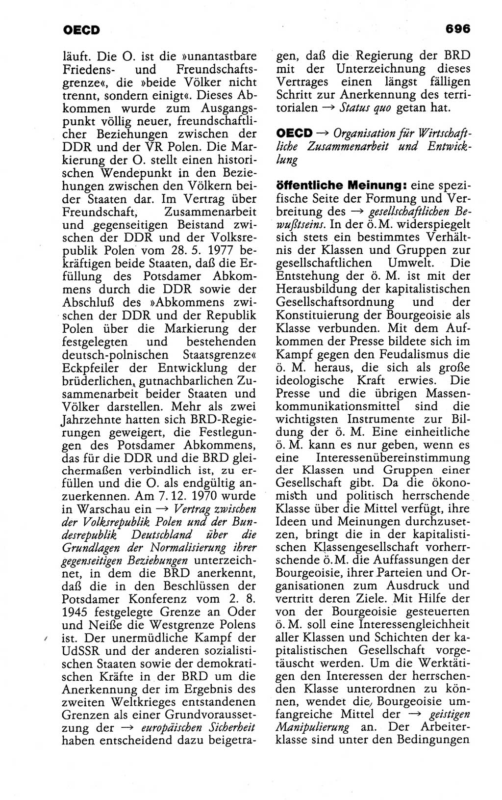 Kleines politisches Wörterbuch [Deutsche Demokratische Republik (DDR)] 1988, Seite 696 (Kl. pol. Wb. DDR 1988, S. 696)