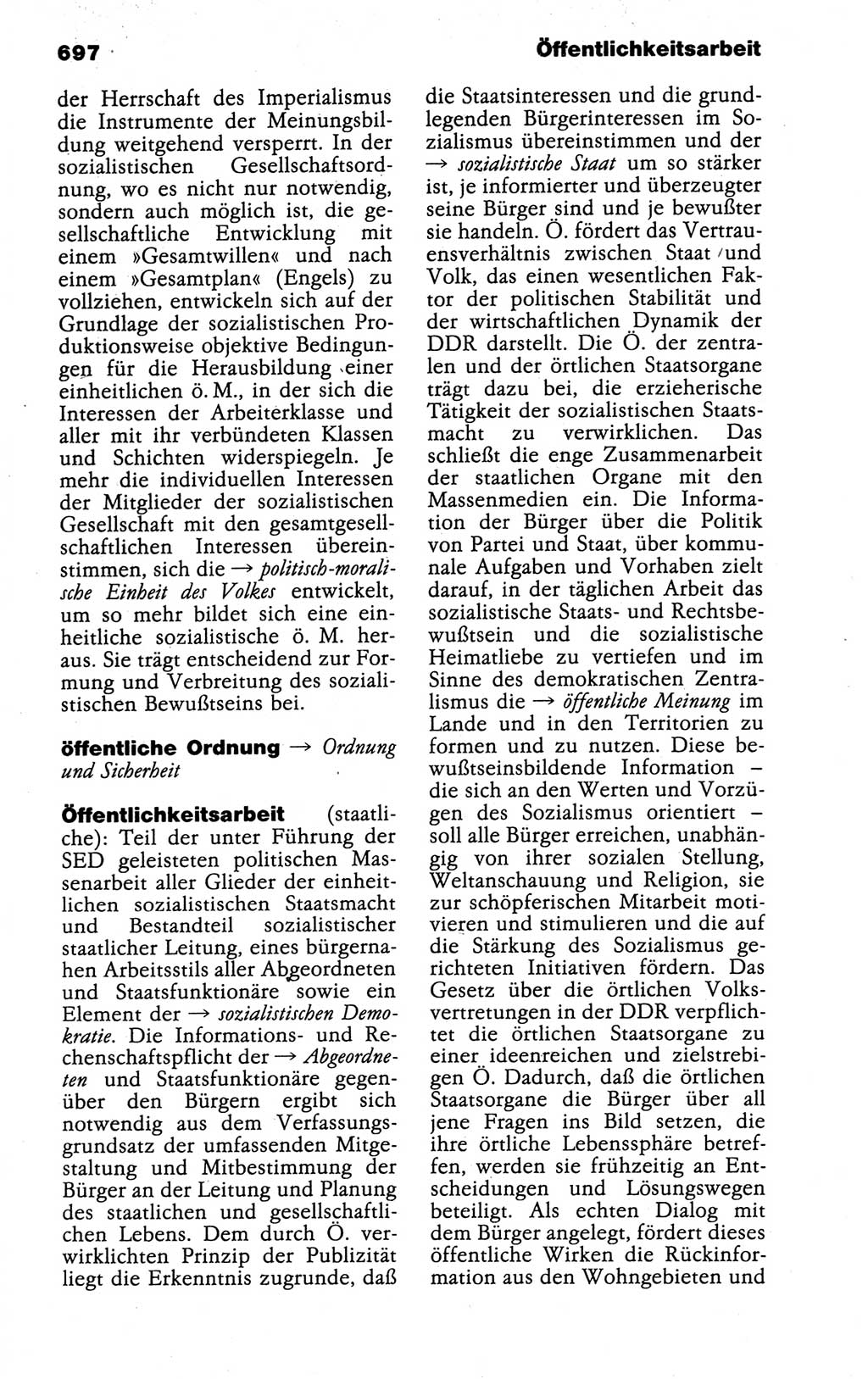 Kleines politisches Wörterbuch [Deutsche Demokratische Republik (DDR)] 1988, Seite 697 (Kl. pol. Wb. DDR 1988, S. 697)