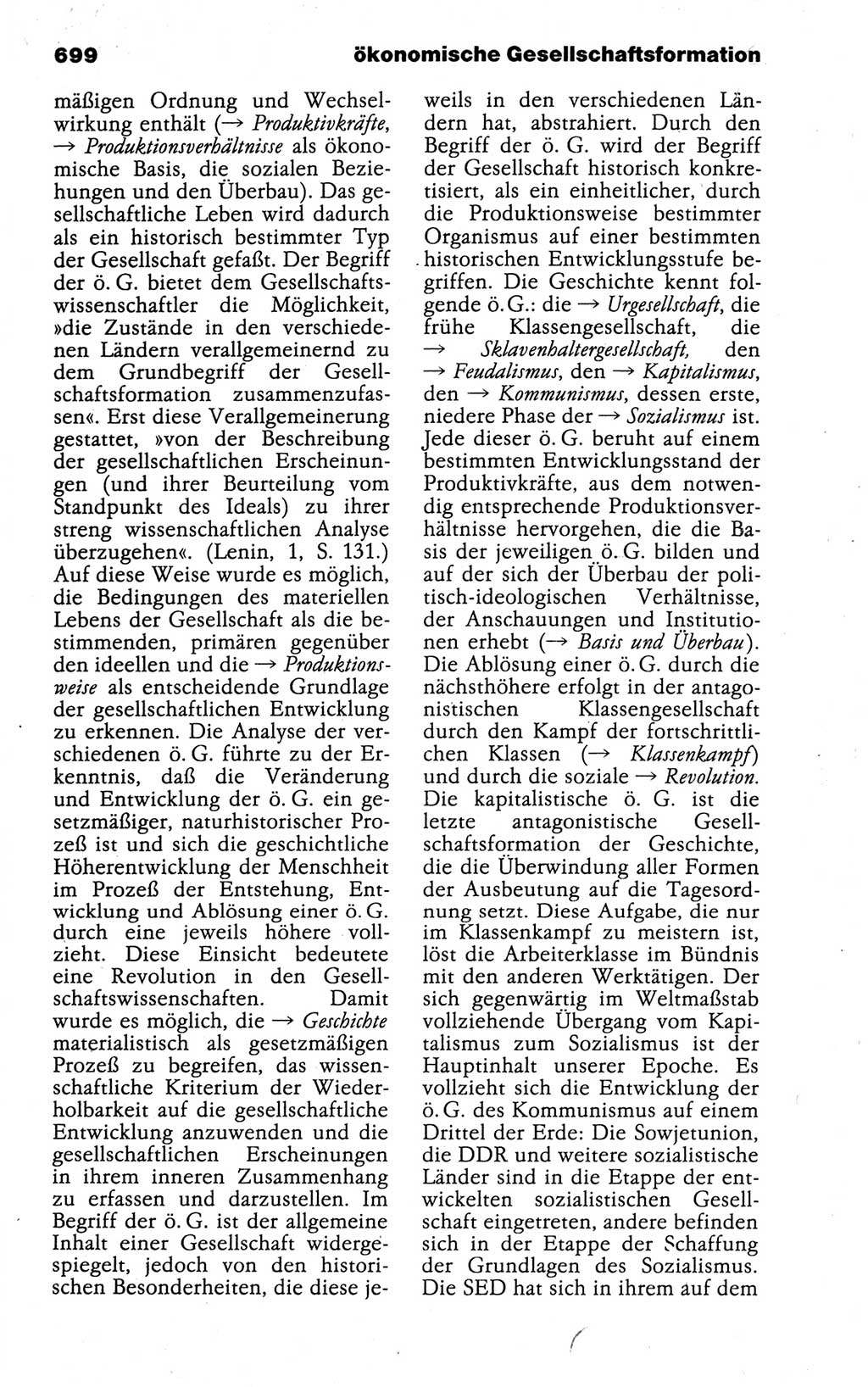 Kleines politisches Wörterbuch [Deutsche Demokratische Republik (DDR)] 1988, Seite 699 (Kl. pol. Wb. DDR 1988, S. 699)