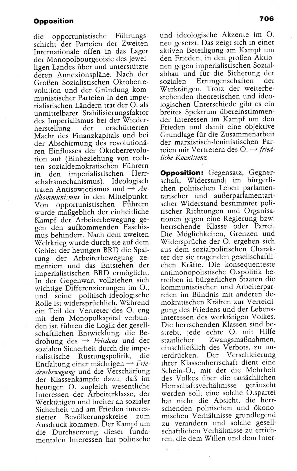 Kleines politisches Wörterbuch [Deutsche Demokratische Republik (DDR)] 1988, Seite 706 (Kl. pol. Wb. DDR 1988, S. 706)