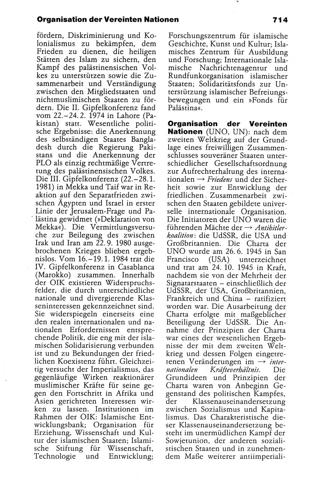 Kleines politisches Wörterbuch [Deutsche Demokratische Republik (DDR)] 1988, Seite 714 (Kl. pol. Wb. DDR 1988, S. 714)