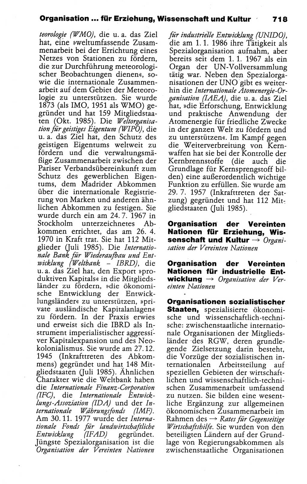 Kleines politisches Wörterbuch [Deutsche Demokratische Republik (DDR)] 1988, Seite 718 (Kl. pol. Wb. DDR 1988, S. 718)