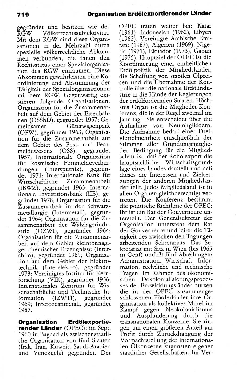 Kleines politisches Wörterbuch [Deutsche Demokratische Republik (DDR)] 1988, Seite 719 (Kl. pol. Wb. DDR 1988, S. 719)