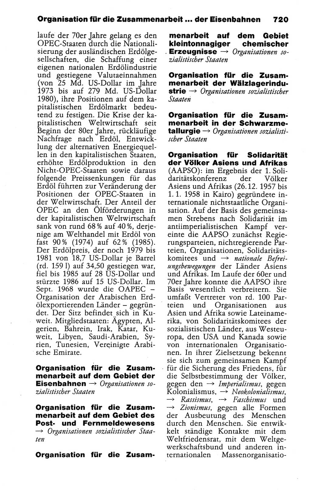 Kleines politisches Wörterbuch [Deutsche Demokratische Republik (DDR)] 1988, Seite 720 (Kl. pol. Wb. DDR 1988, S. 720)