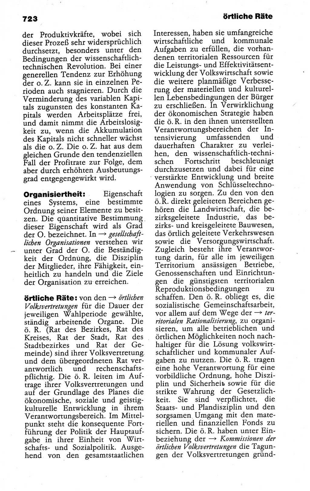 Kleines politisches Wörterbuch [Deutsche Demokratische Republik (DDR)] 1988, Seite 723 (Kl. pol. Wb. DDR 1988, S. 723)