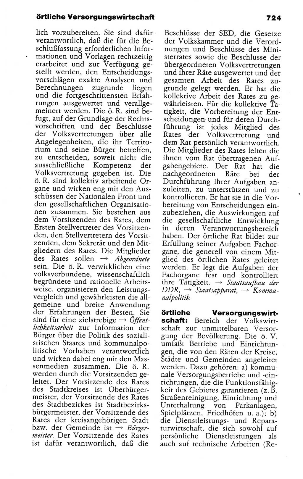 Kleines politisches Wörterbuch [Deutsche Demokratische Republik (DDR)] 1988, Seite 724 (Kl. pol. Wb. DDR 1988, S. 724)