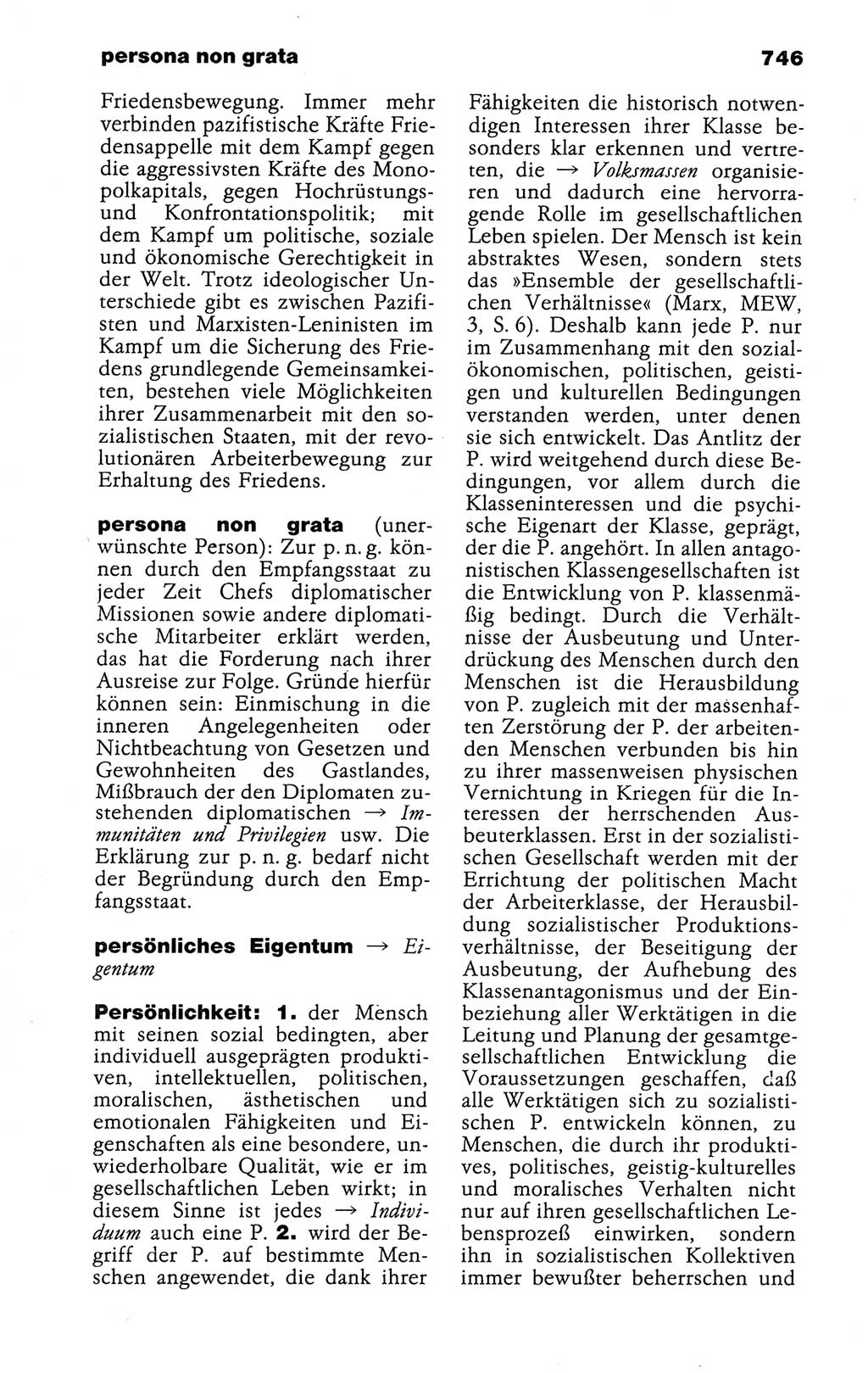 Kleines politisches Wörterbuch [Deutsche Demokratische Republik (DDR)] 1988, Seite 746 (Kl. pol. Wb. DDR 1988, S. 746)