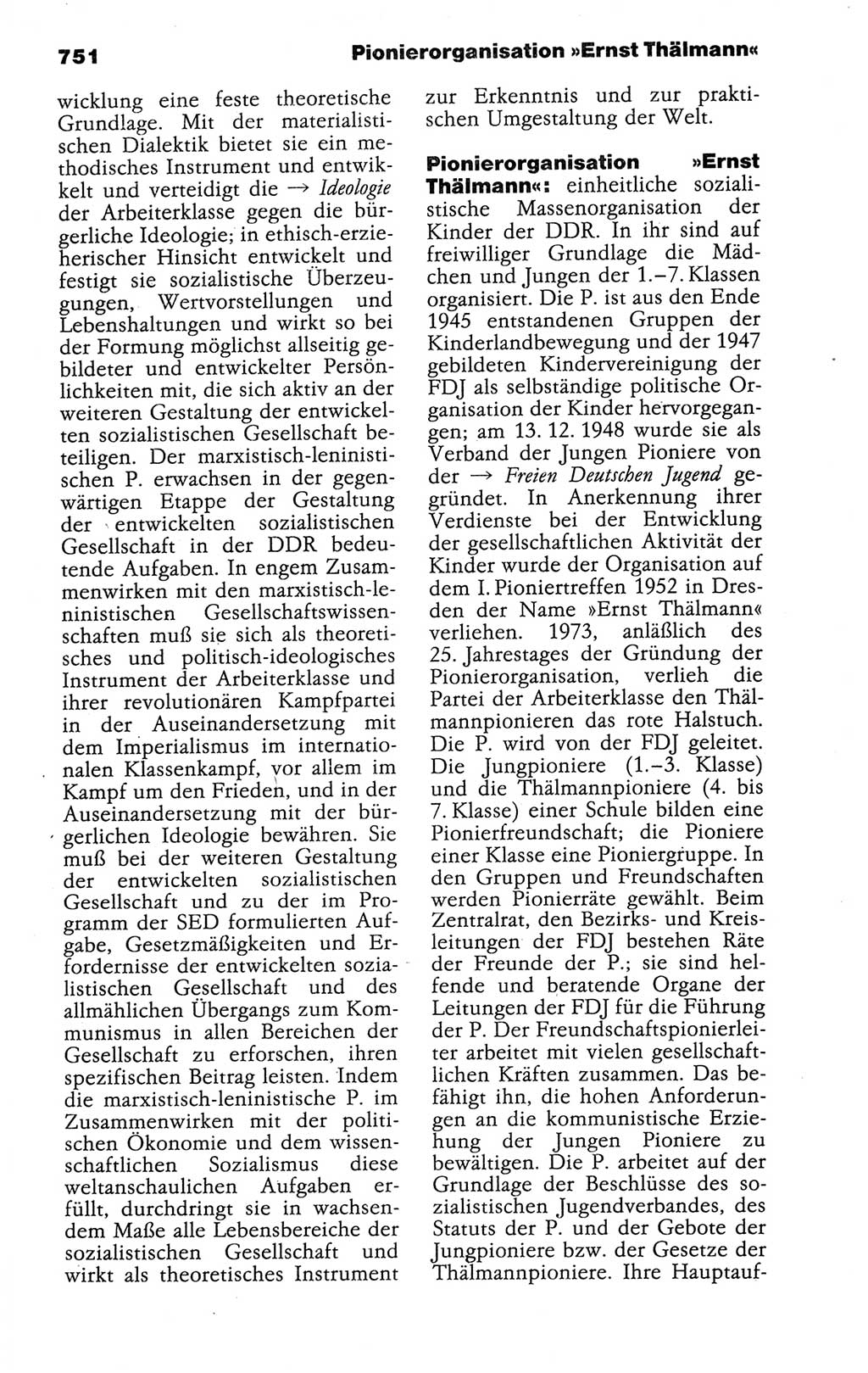 Kleines politisches Wörterbuch [Deutsche Demokratische Republik (DDR)] 1988, Seite 751 (Kl. pol. Wb. DDR 1988, S. 751)