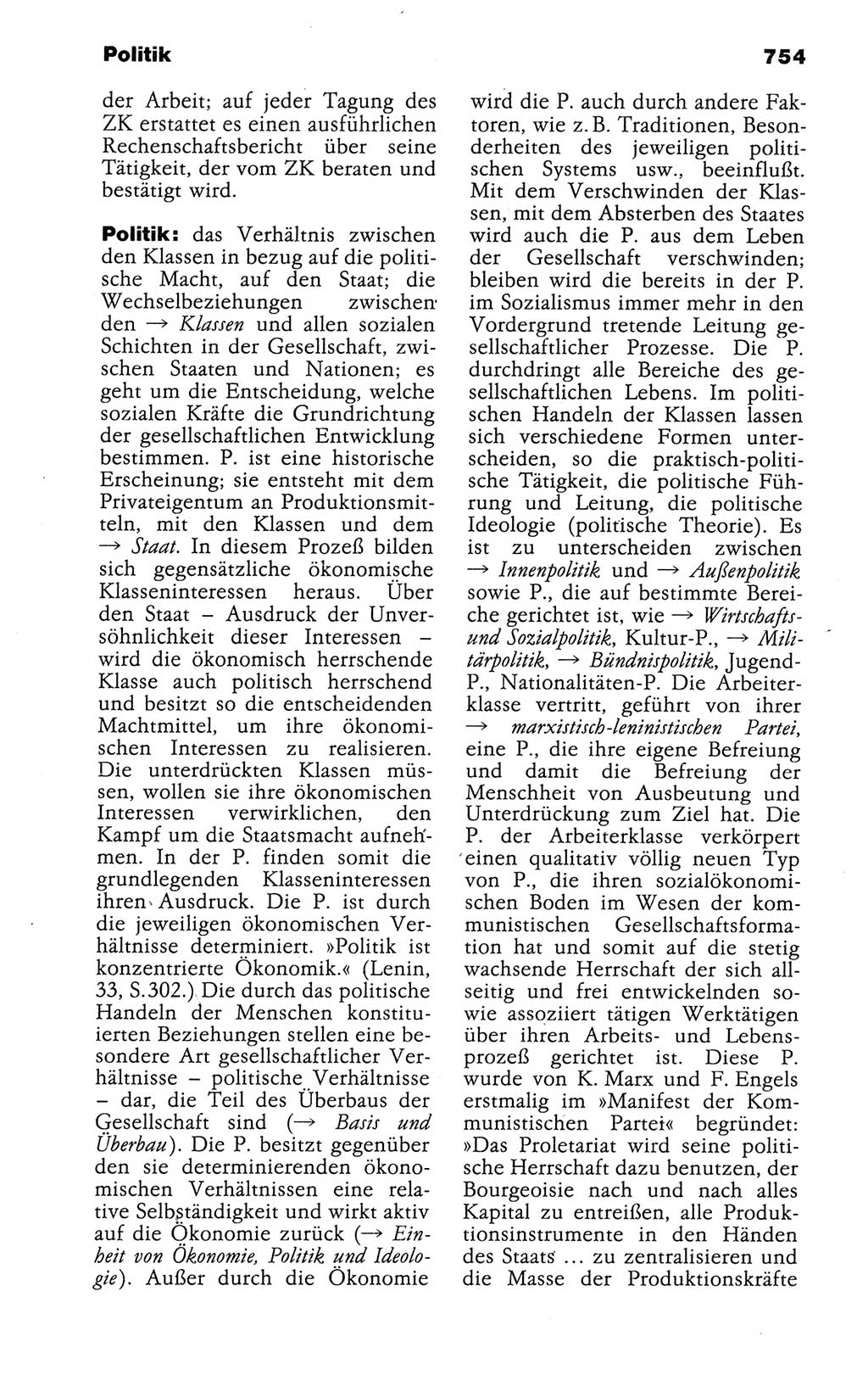 Kleines politisches Wörterbuch [Deutsche Demokratische Republik (DDR)] 1988, Seite 754 (Kl. pol. Wb. DDR 1988, S. 754)