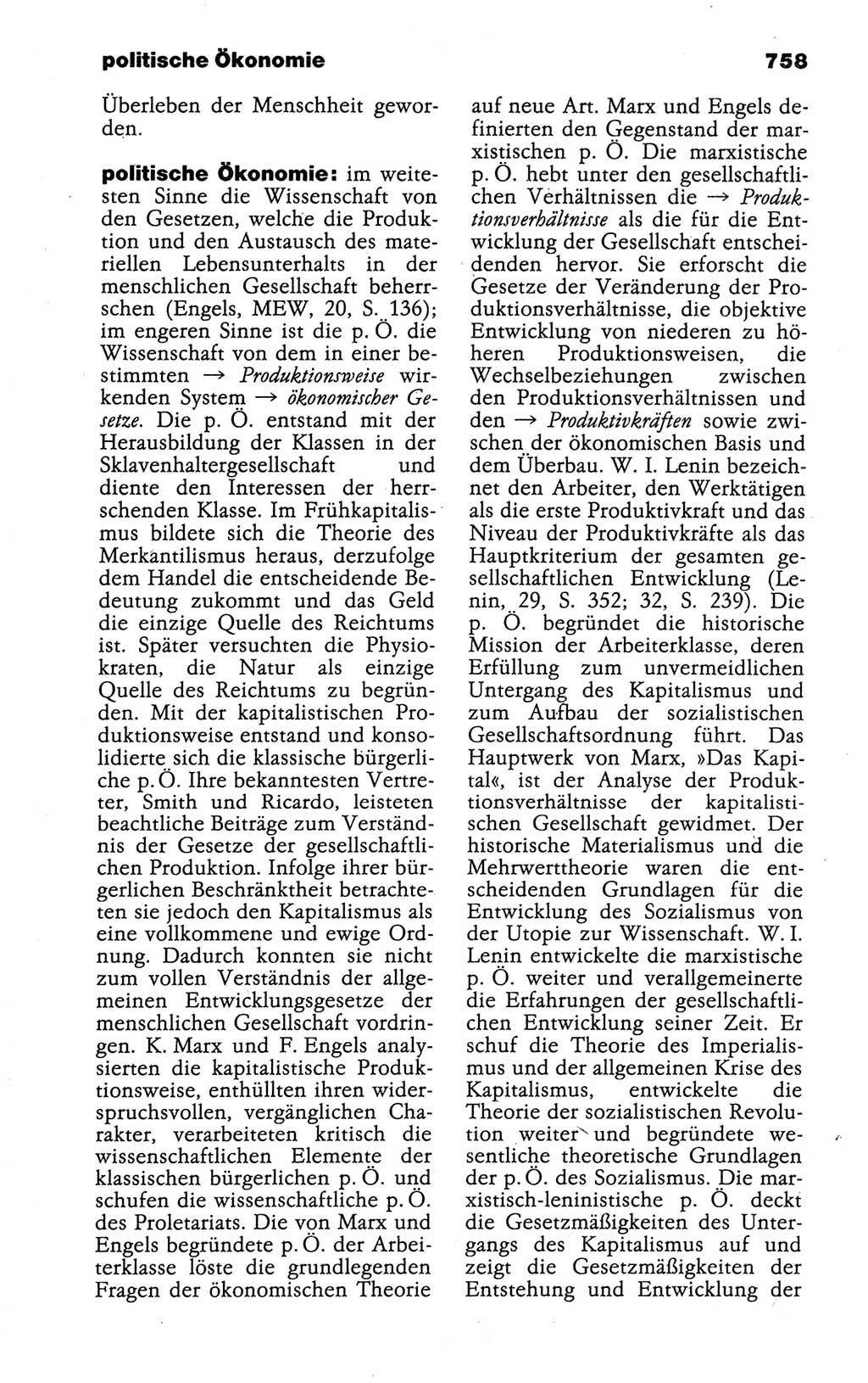 Kleines politisches Wörterbuch [Deutsche Demokratische Republik (DDR)] 1988, Seite 758 (Kl. pol. Wb. DDR 1988, S. 758)