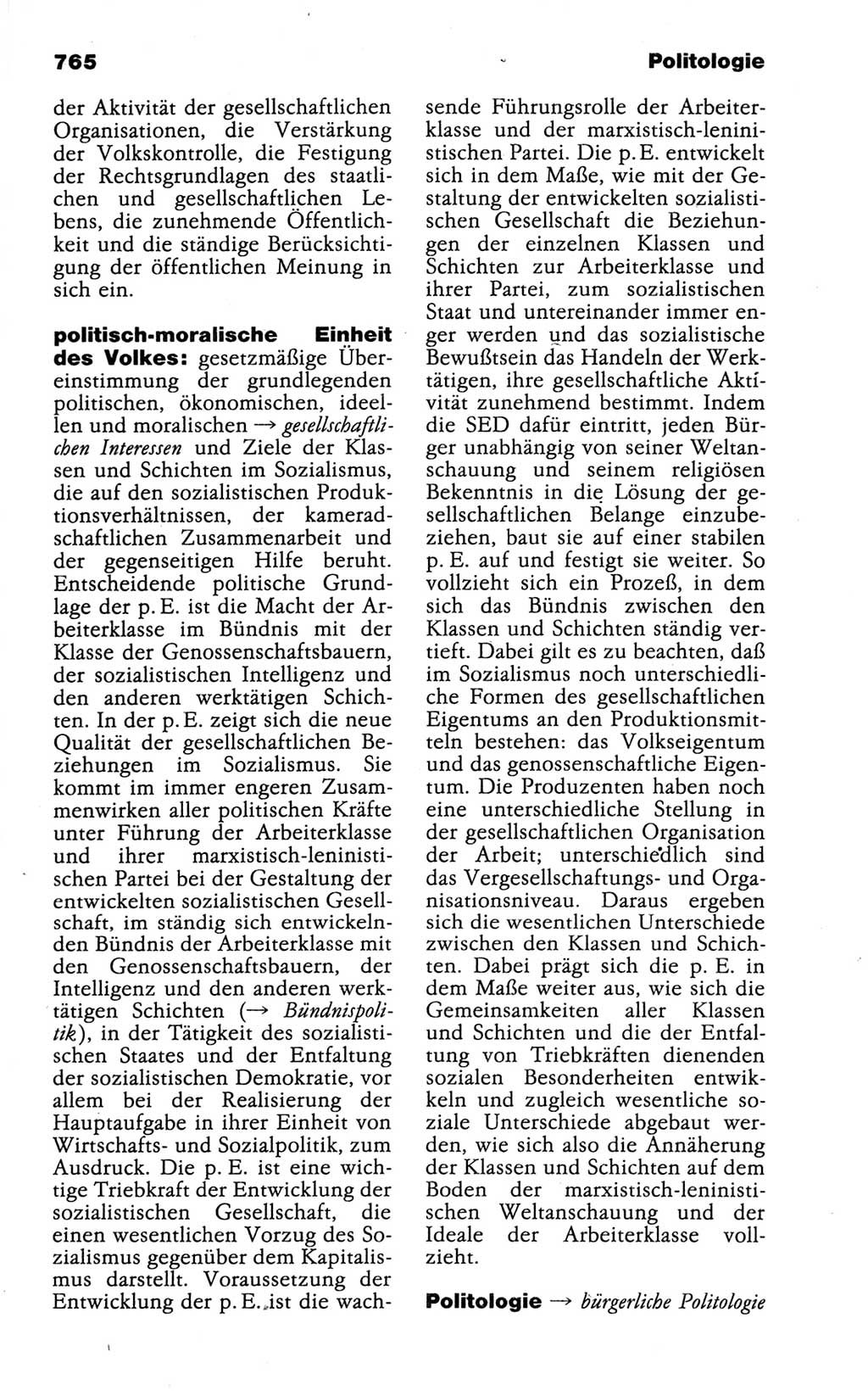 Kleines politisches Wörterbuch [Deutsche Demokratische Republik (DDR)] 1988, Seite 765 (Kl. pol. Wb. DDR 1988, S. 765)