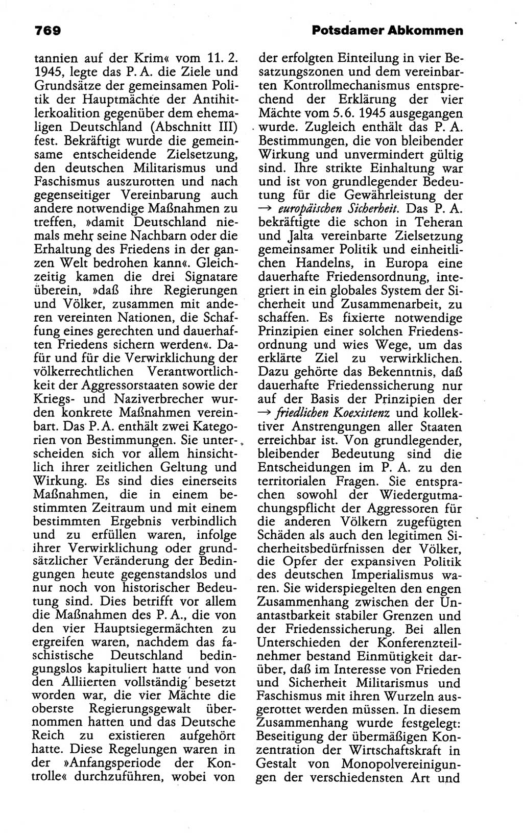 Kleines politisches Wörterbuch [Deutsche Demokratische Republik (DDR)] 1988, Seite 769 (Kl. pol. Wb. DDR 1988, S. 769)