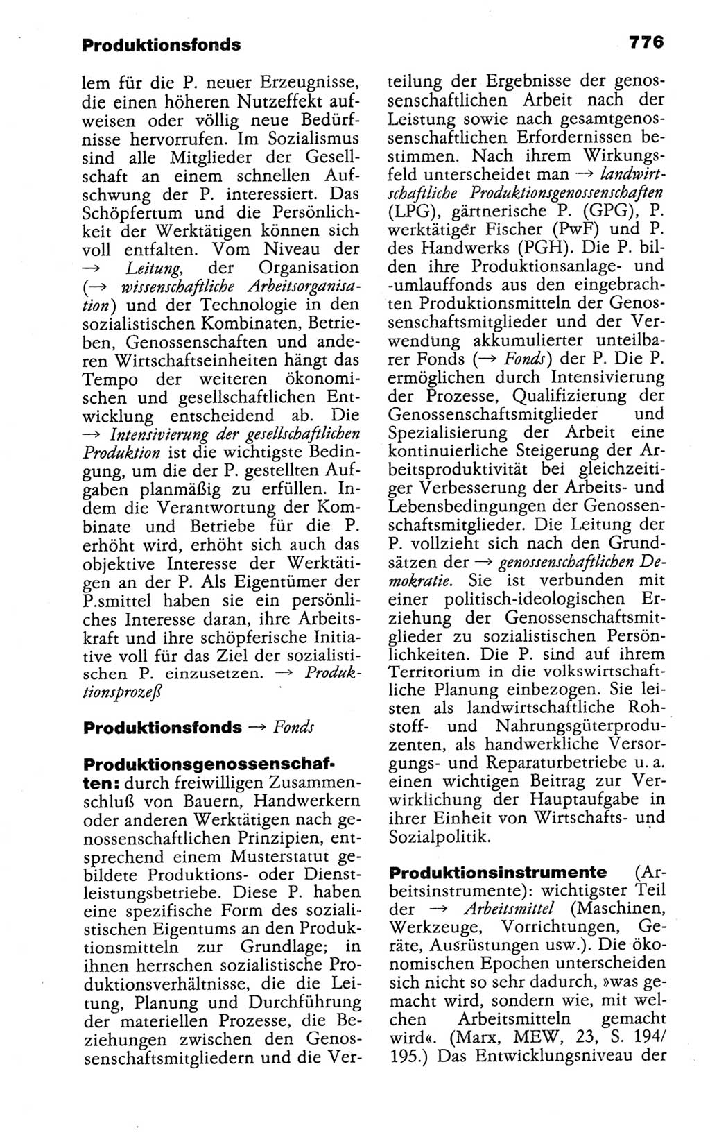 Kleines politisches Wörterbuch [Deutsche Demokratische Republik (DDR)] 1988, Seite 776 (Kl. pol. Wb. DDR 1988, S. 776)