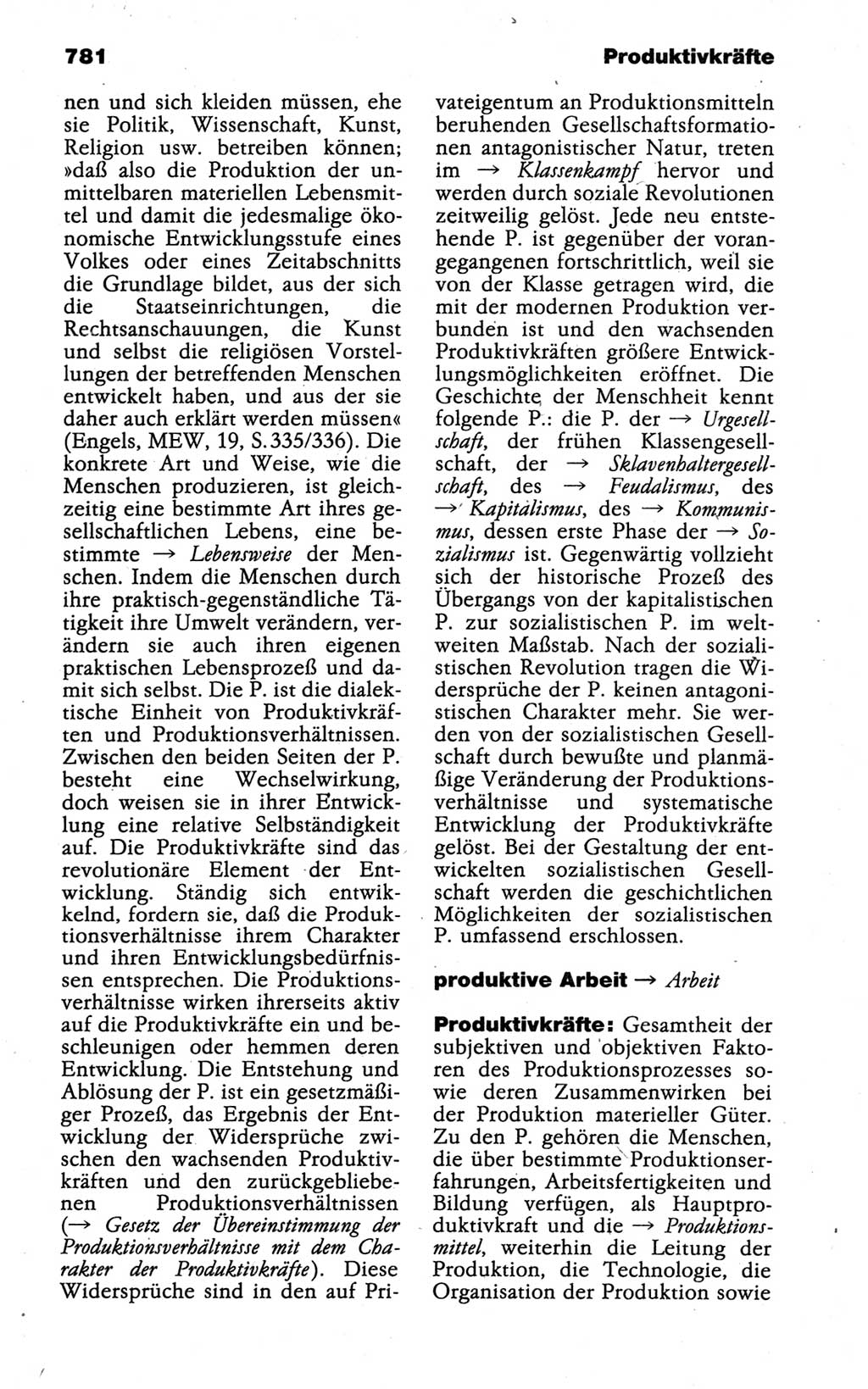 Kleines politisches Wörterbuch [Deutsche Demokratische Republik (DDR)] 1988, Seite 781 (Kl. pol. Wb. DDR 1988, S. 781)